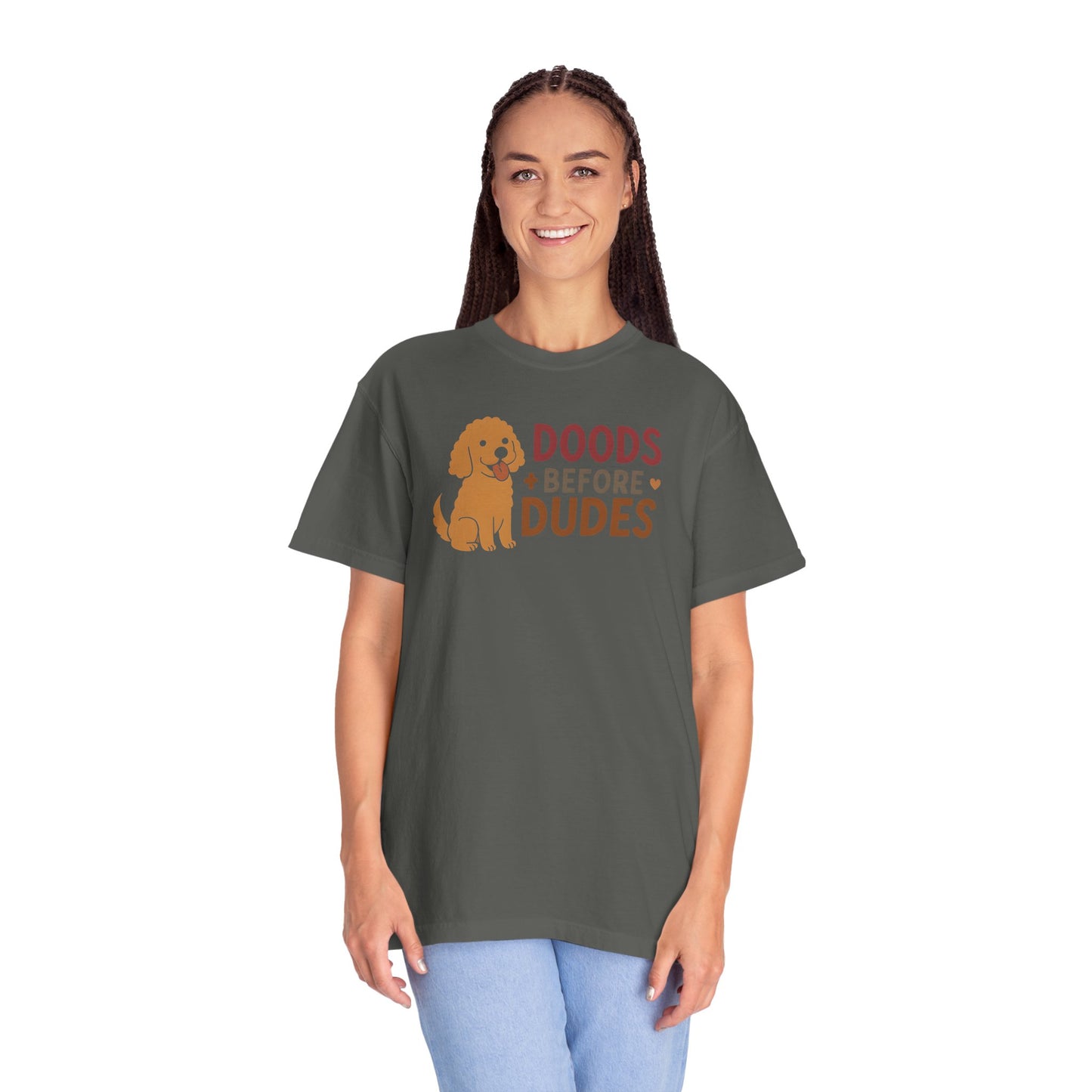 Doods Before Dudes Shirt, Fun Dog Lover T-Shirt, Unisex Tee for Pet Owners, Casual Apparel for Dog Lovers, Great Gift for Dog Moms