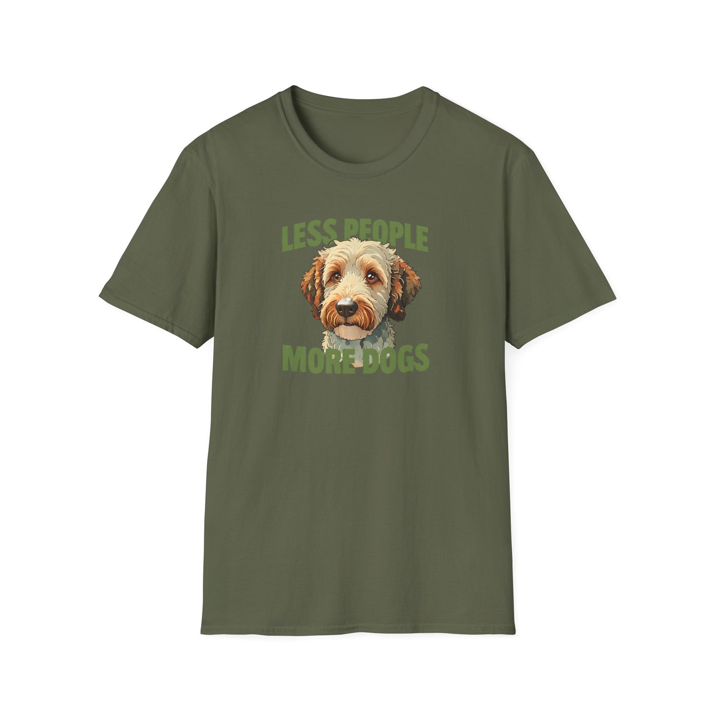 Less People More Dogs, T-Shirt, Funny Dog Lover Tee, Unisex Pet Shirt, Gift for Dog Owners, Animal Lover Apparel