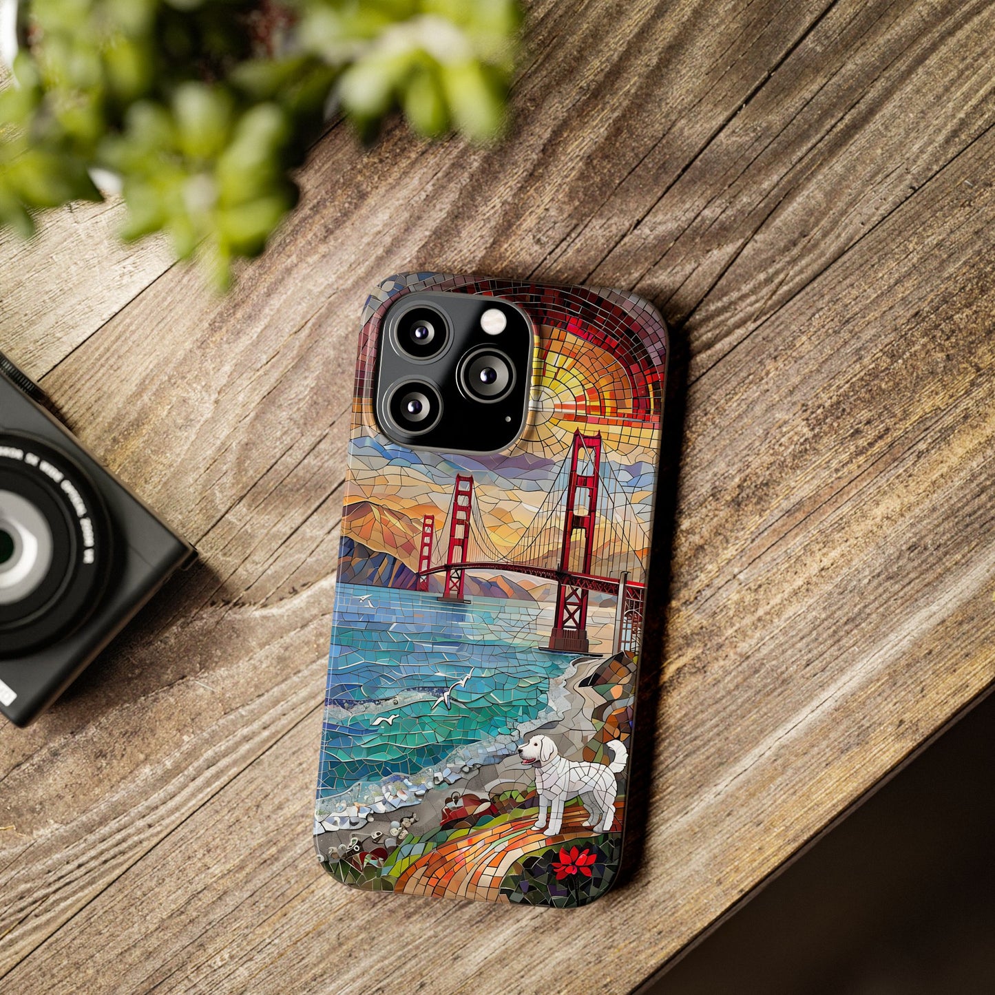 Mountain Landscape Slim Mobile Phone Cases, Phone Accessories, Doodle Dog Cell Phone Case