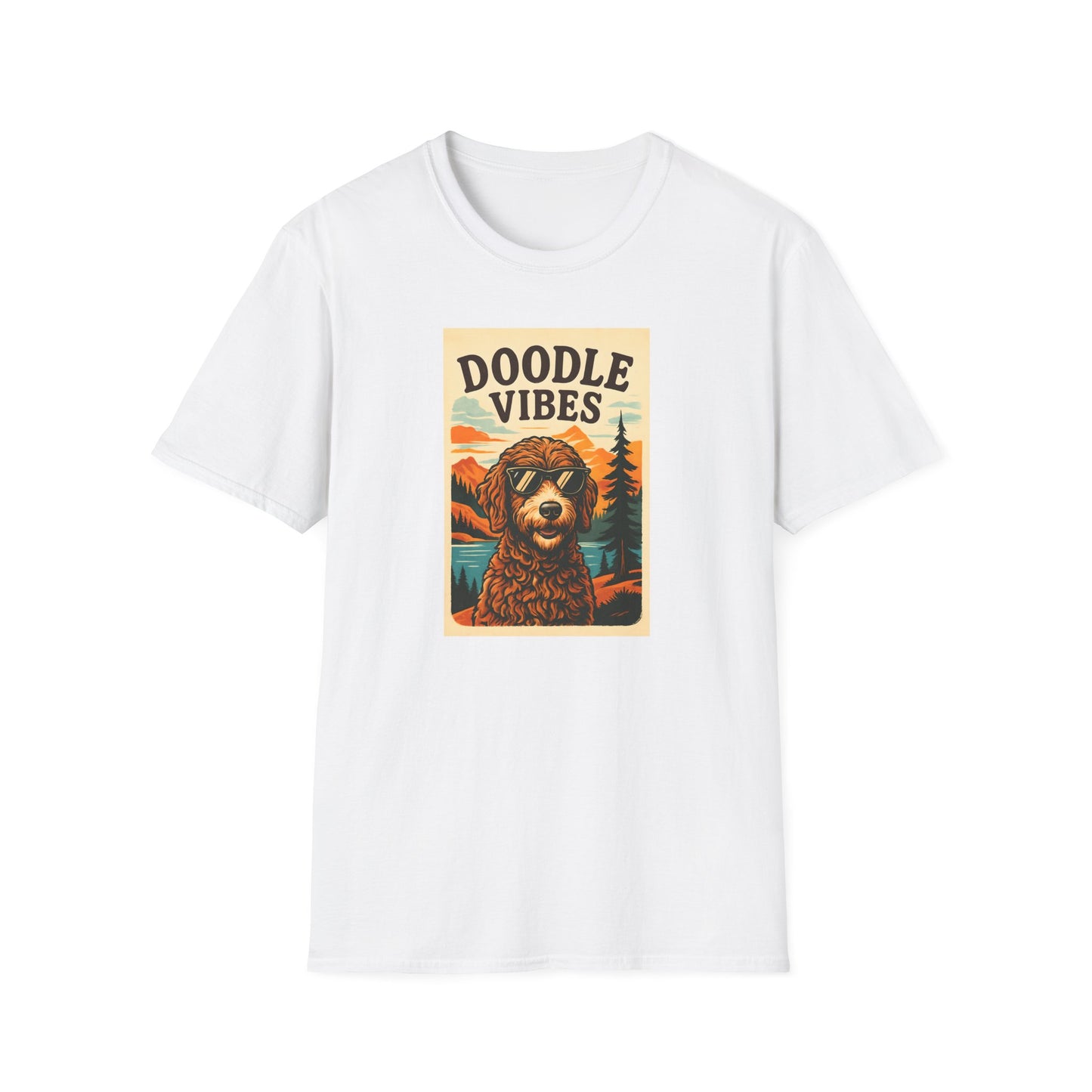 Doodle Vibes. Unisex T-Shirt, Funny Dog Tee, Gift for Pet Lovers, Casual Wear, Dog Enthusiast Shirt, Summer Fashion
