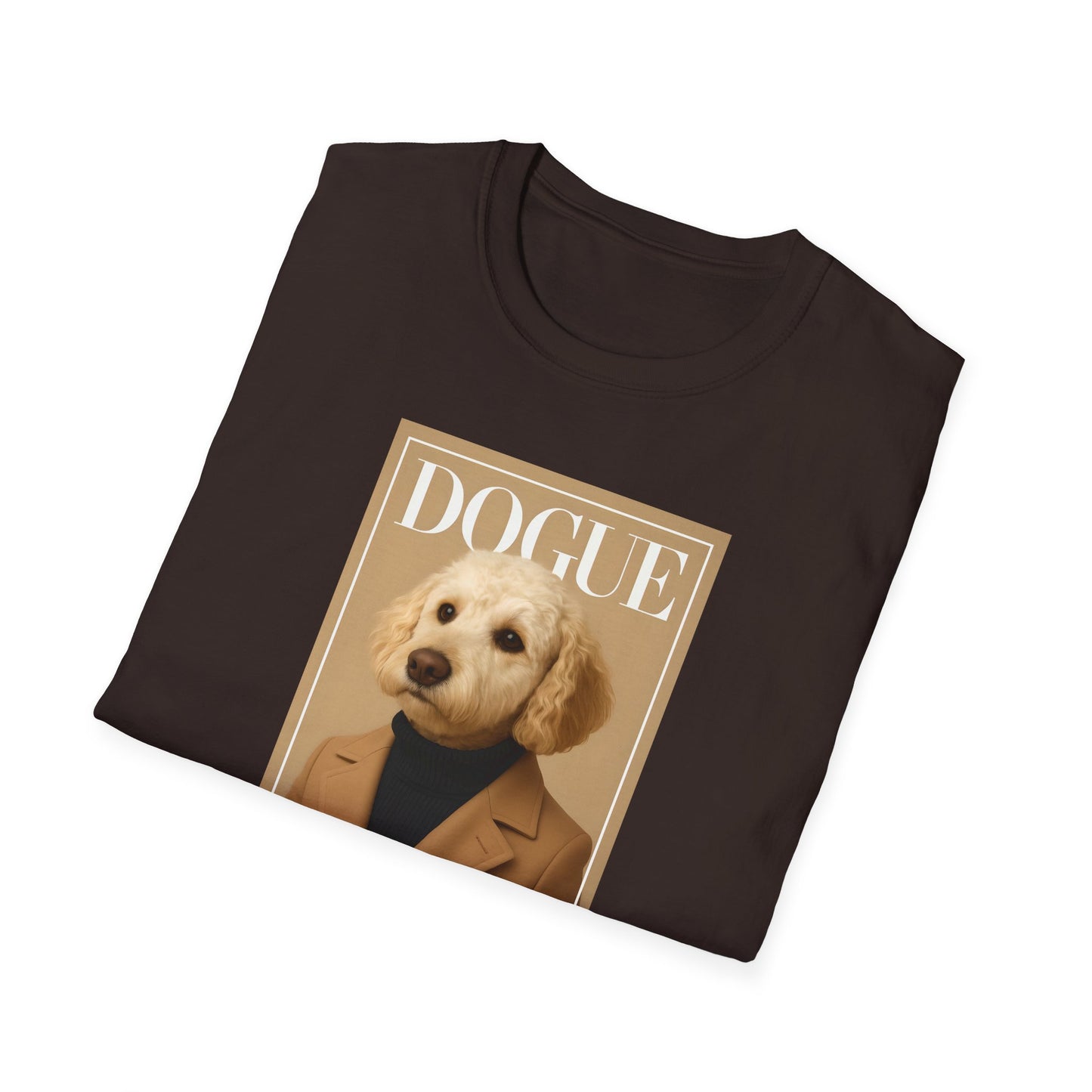 Dogue Magazine Cover. Themed Unisex T-Shirt - Fun Pet Lover Gift, Dog Mom Apparel