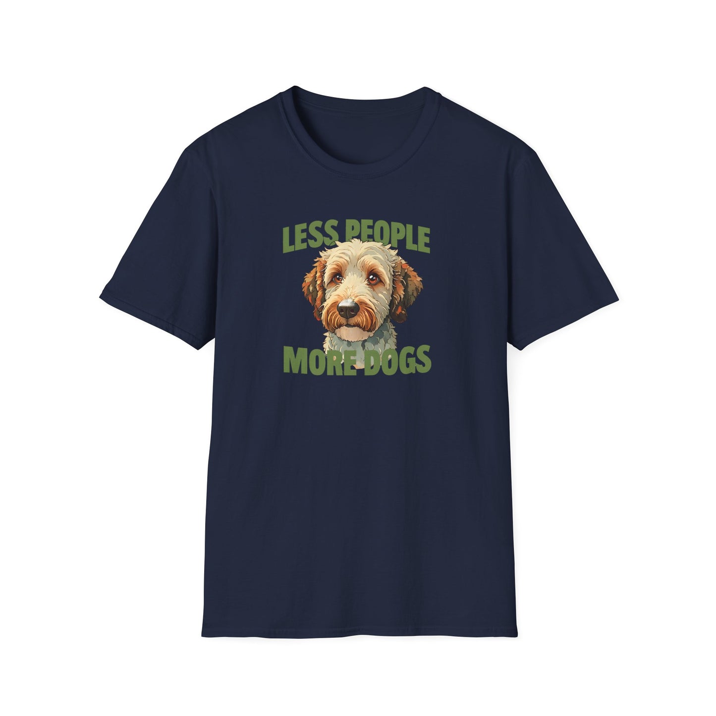 Less People More Dogs, T-Shirt, Funny Dog Lover Tee, Unisex Pet Shirt, Gift for Dog Owners, Animal Lover Apparel
