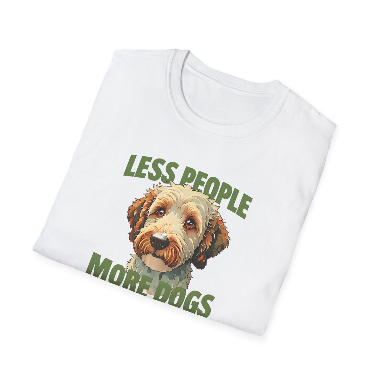 Less People More Dogs, T-Shirt, Funny Dog Lover Tee, Unisex Pet Shirt, Gift for Dog Owners, Animal Lover Apparel