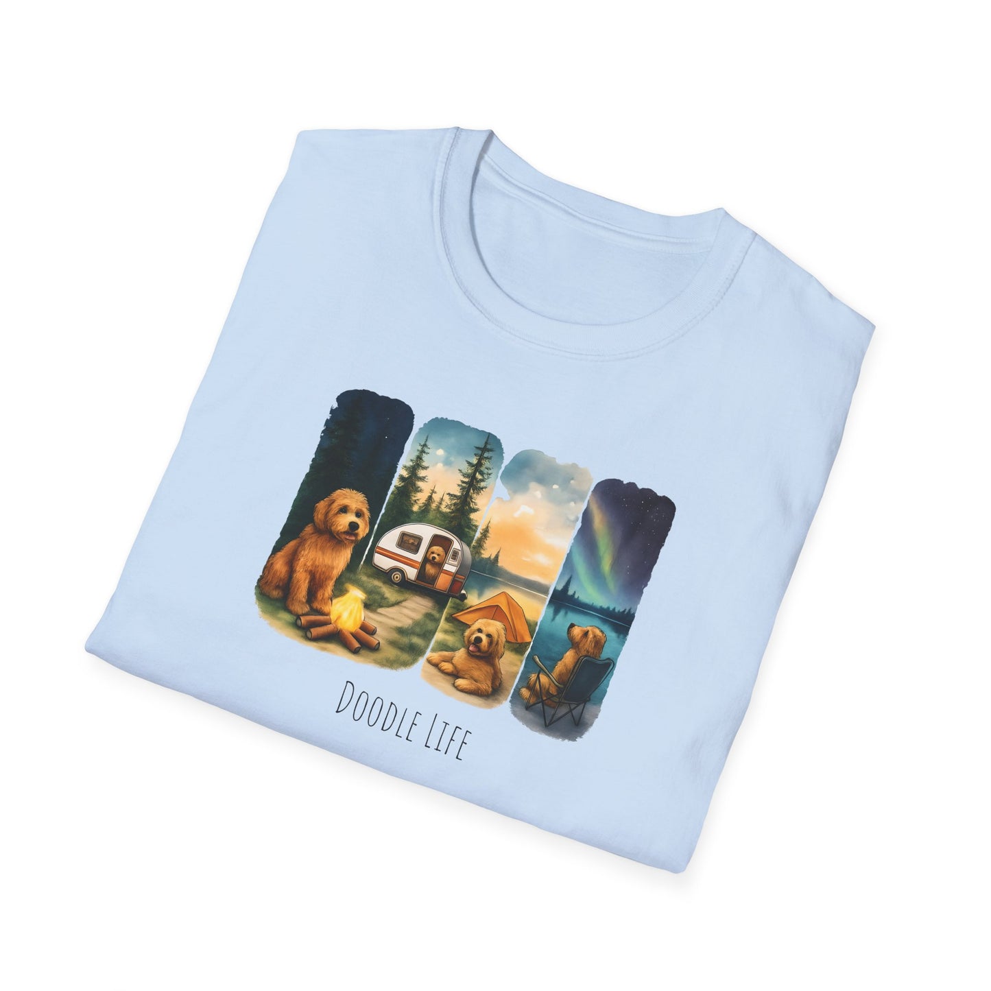 Doodle Life. Travel Dog Lover T-Shirt, Cute Pet Camping Tee, Adventure Shirt, Gifts for Dog Owners, Doodle Travel T-Shirt