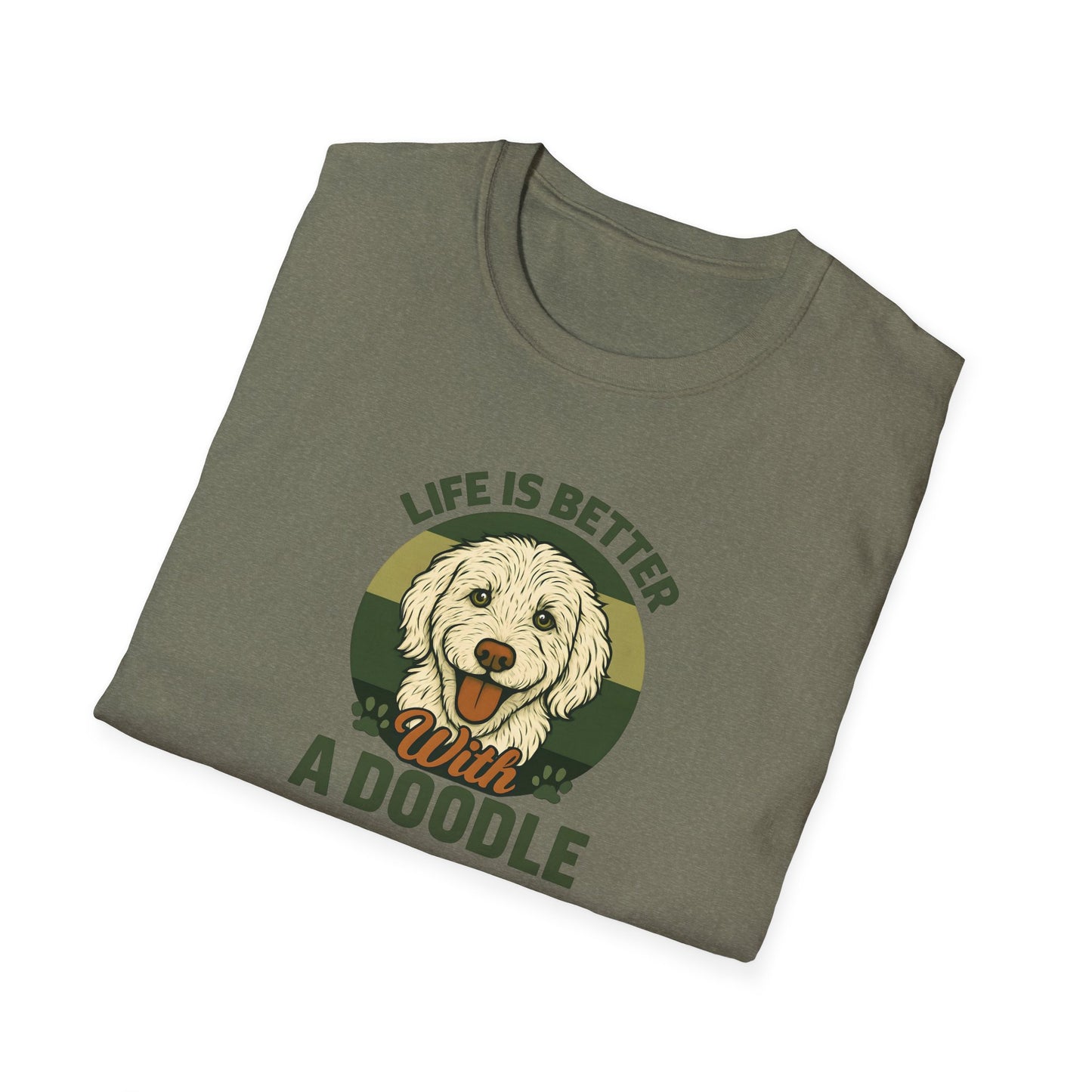 Life is Better with a Doodle, T-Shirt for Dog Lovers, Cute Pet Tee, Unisex Graphic Tee, Gift for Dog Parents, Animal Lovers Apparel