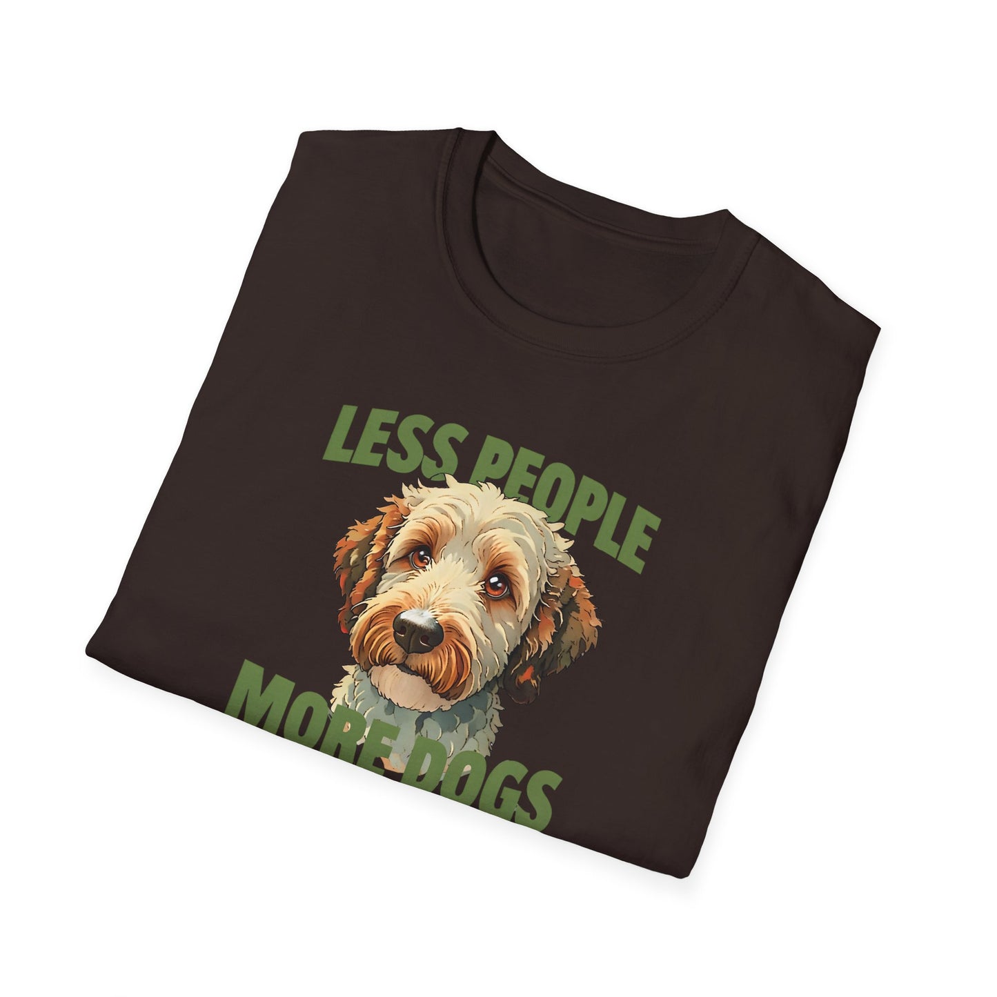 Less People More Dogs, T-Shirt, Funny Dog Lover Tee, Unisex Pet Shirt, Gift for Dog Owners, Animal Lover Apparel