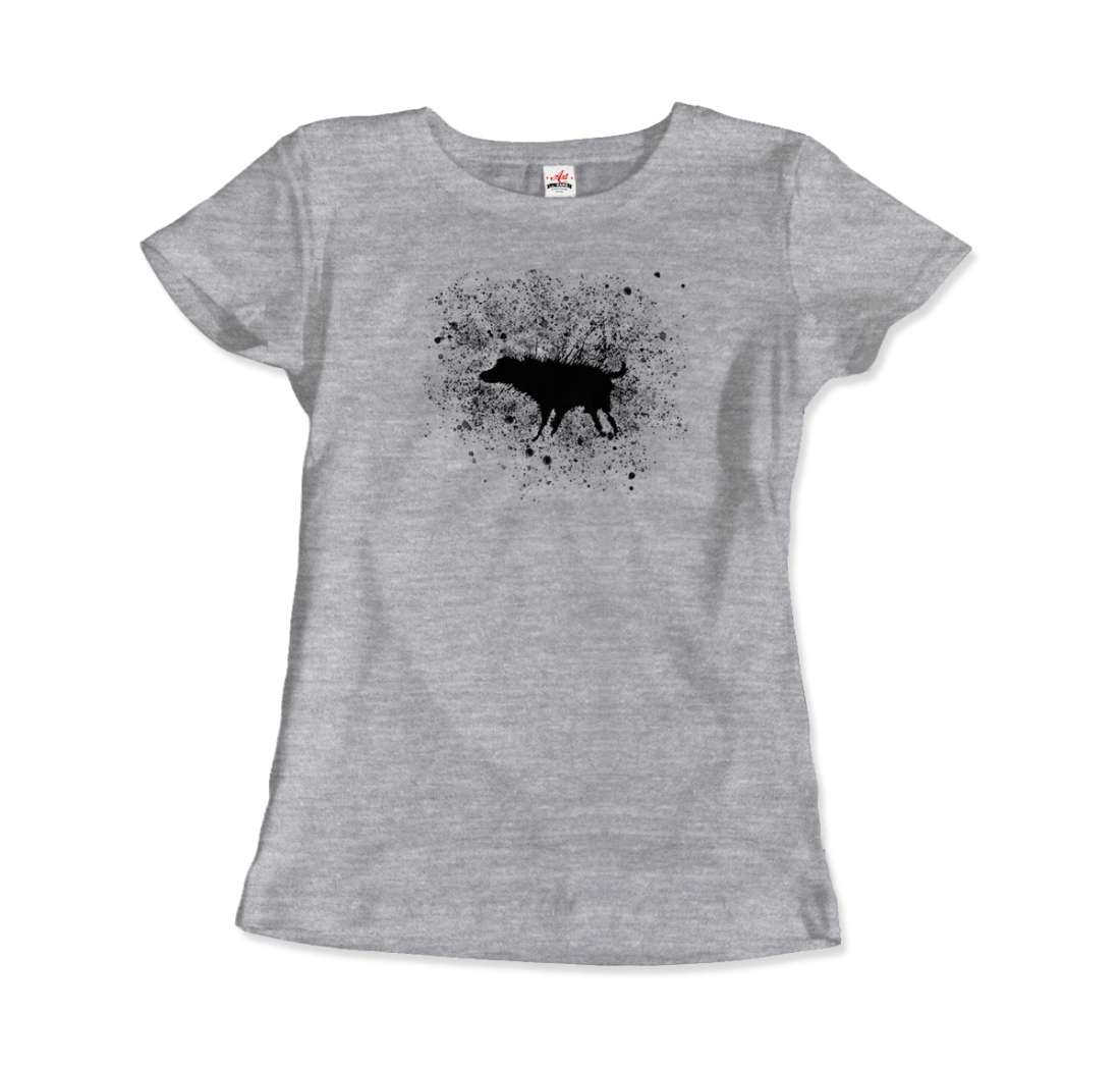 Banksy Wet Dog Splatter 2007 Street Art T-Shirt