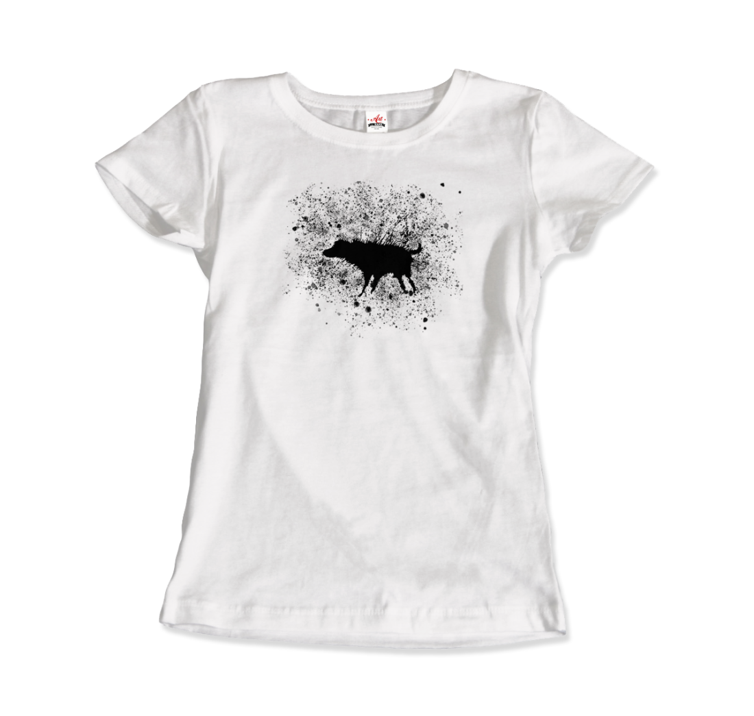 Banksy Wet Dog Splatter 2007 Street Art T-Shirt