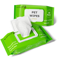 Mr. Peanut's Naturals Plant Based, Flushable, Compostable, Unscented Pet Wipes, 160 Count, Larger 8x6" Size