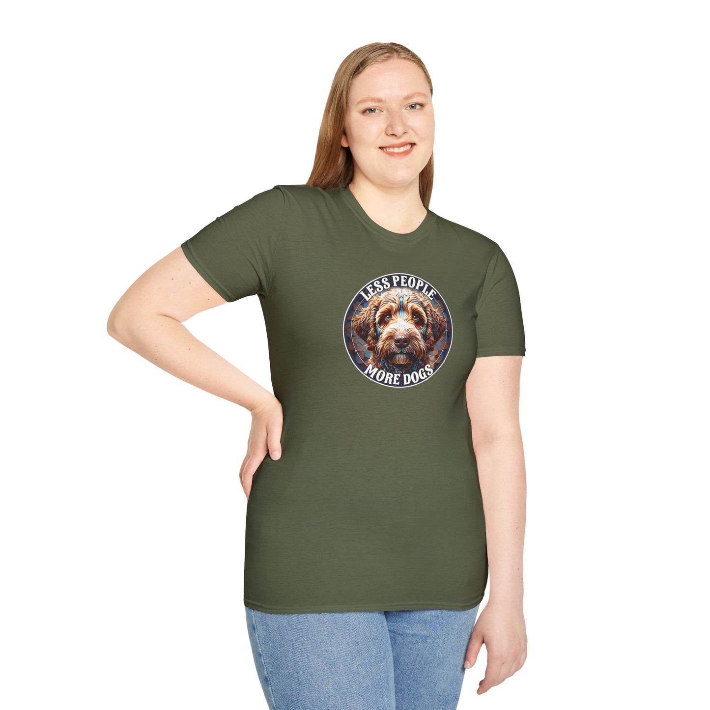 Less People More Dogs, T-Shirt, Funny Dog Lover Tee, Pet Owner Gift, Unisex Animal Shirt, Casual Wear, Doggie Apparel