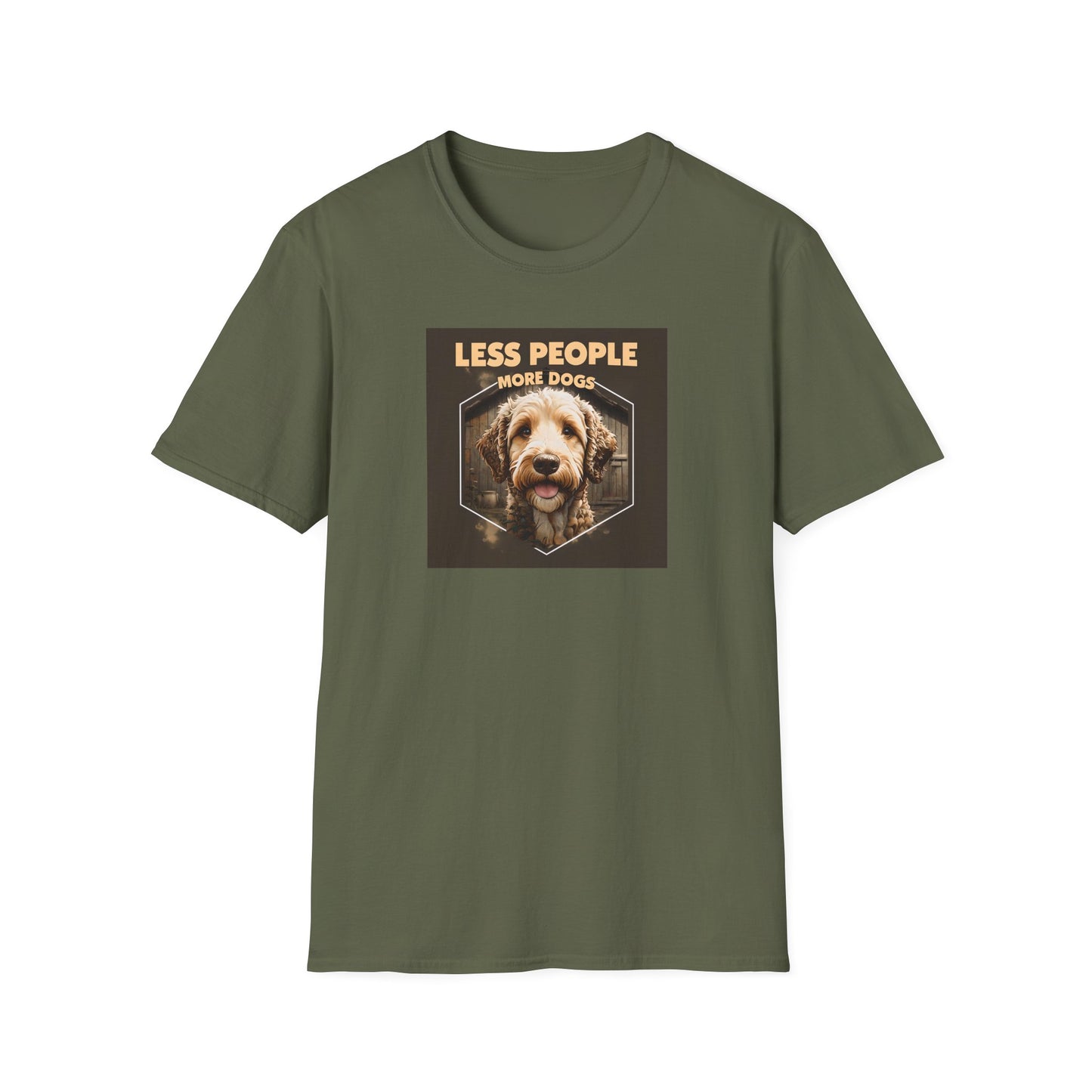 Unisex Dog Lover T-Shirt, Less People More Dogs, Pet Owner Gift, Casual Wear, Birthday Gift, Animal Lover Tee