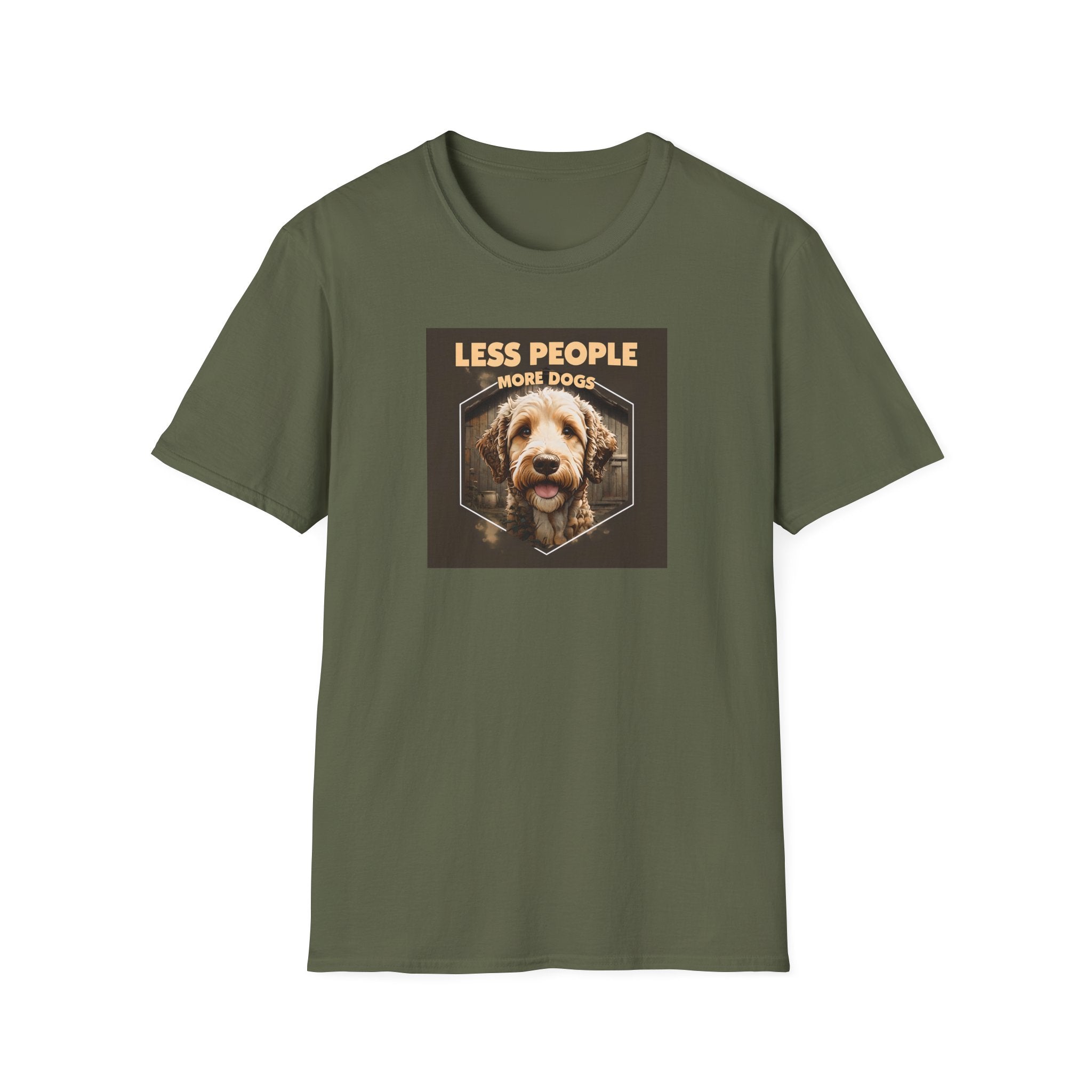 Unisex Dog Lover T-Shirt, Less People More Dogs, Pet Owner Gift, Casual Wear, Birthday Gift, Animal Lover Tee