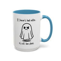 No Coffee is Boo Sheet, Funny Ghost Coffee Mug, Halloween Coffee Cups, Gift for Latte Lovers
