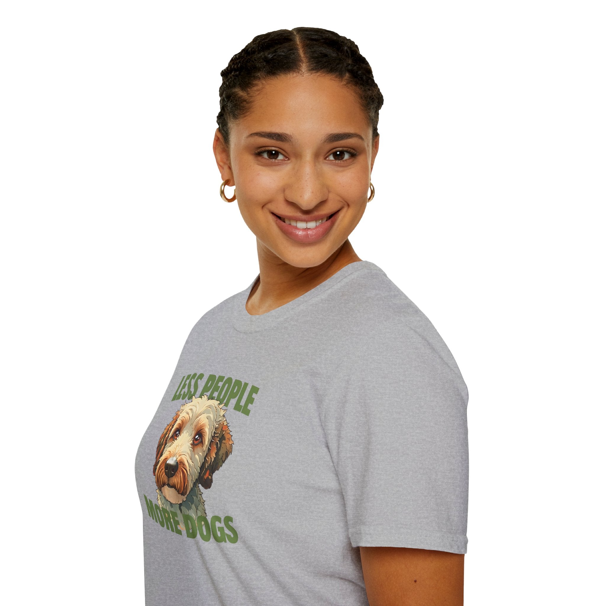 Less People More Dogs, T-Shirt, Funny Dog Lover Tee, Unisex Pet Shirt, Gift for Dog Owners, Animal Lover Apparel
