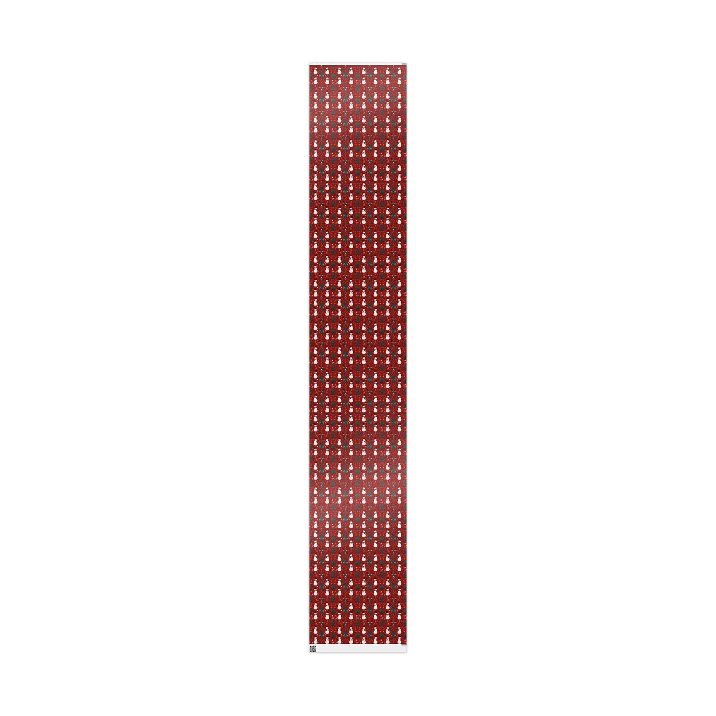 Festive Christmas Wrapping Paper with Snowman Art