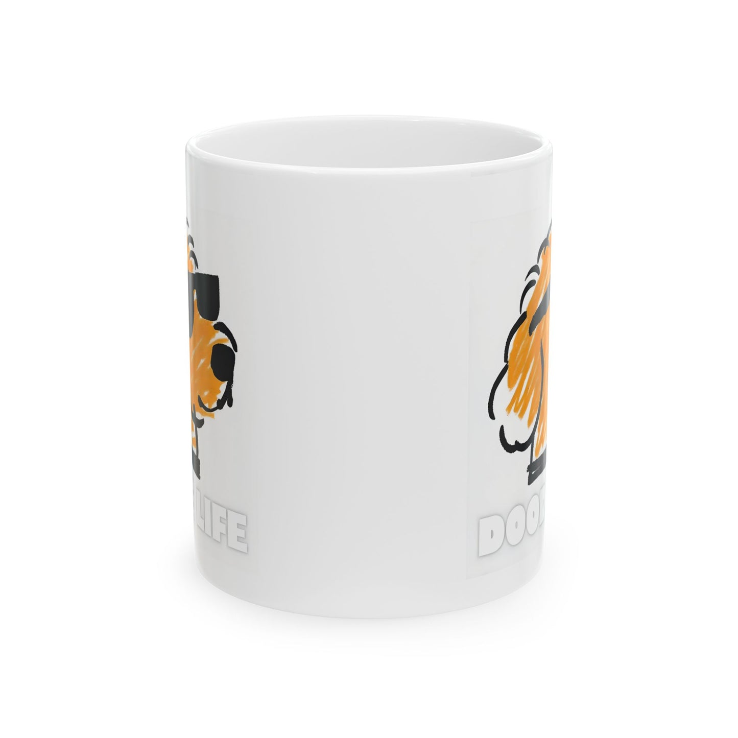 Dog Lover's Ceramic Coffee Mug - Doodle Life, Perfect Gift for Dog Lovers, Funny Coffee Cup