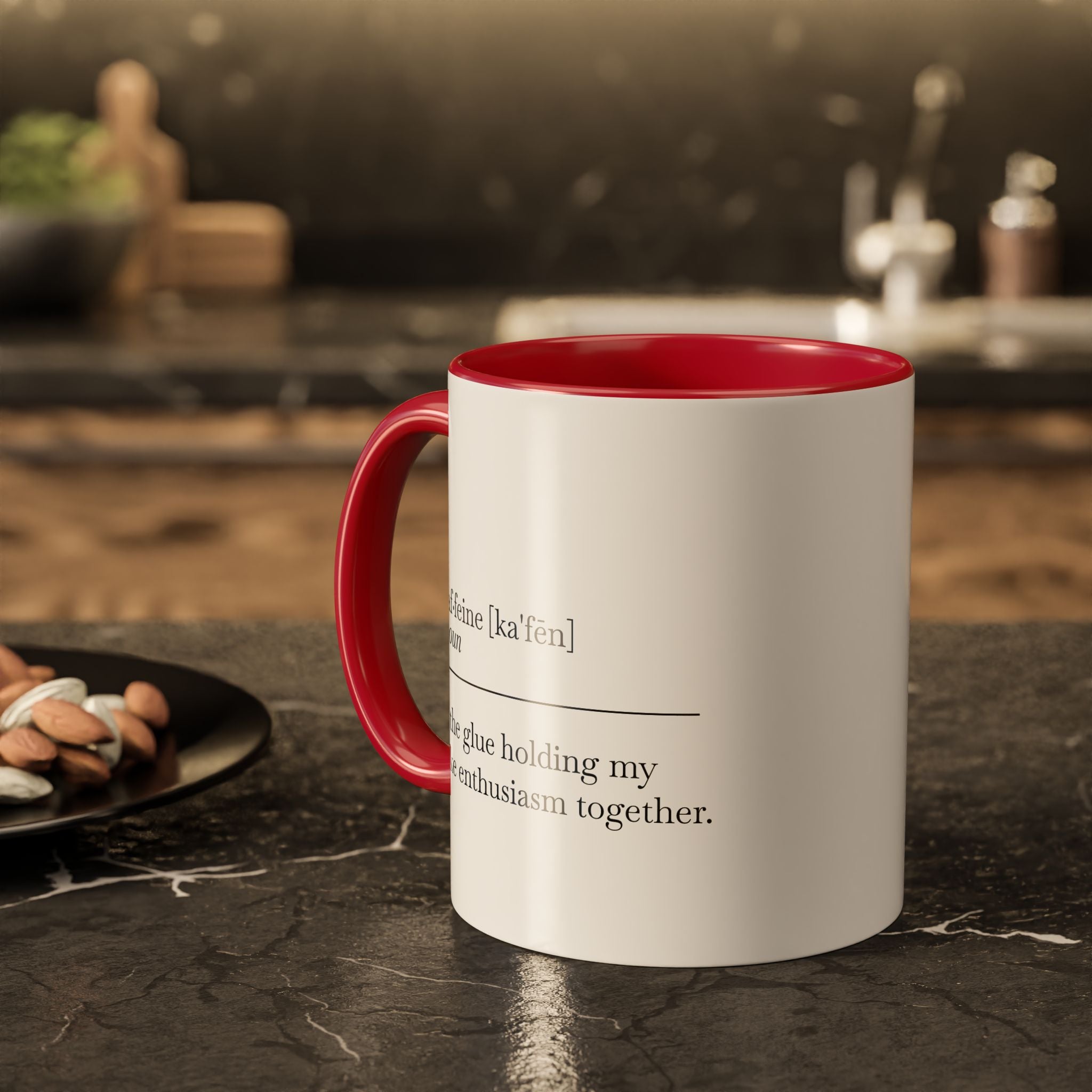 Motivational Coffee Mug - "Caf.feine" - 11oz & 15oz