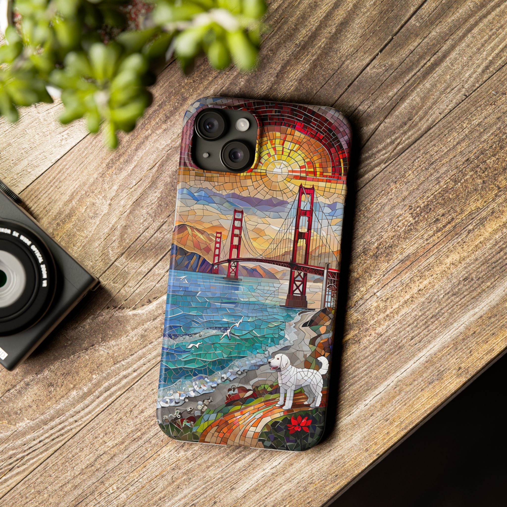 Mountain Landscape Slim Mobile Phone Cases, Phone Accessories, Doodle Dog Cell Phone Case