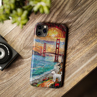 Mountain Landscape Slim Mobile Phone Cases, Phone Accessories, Doodle Dog Cell Phone Case