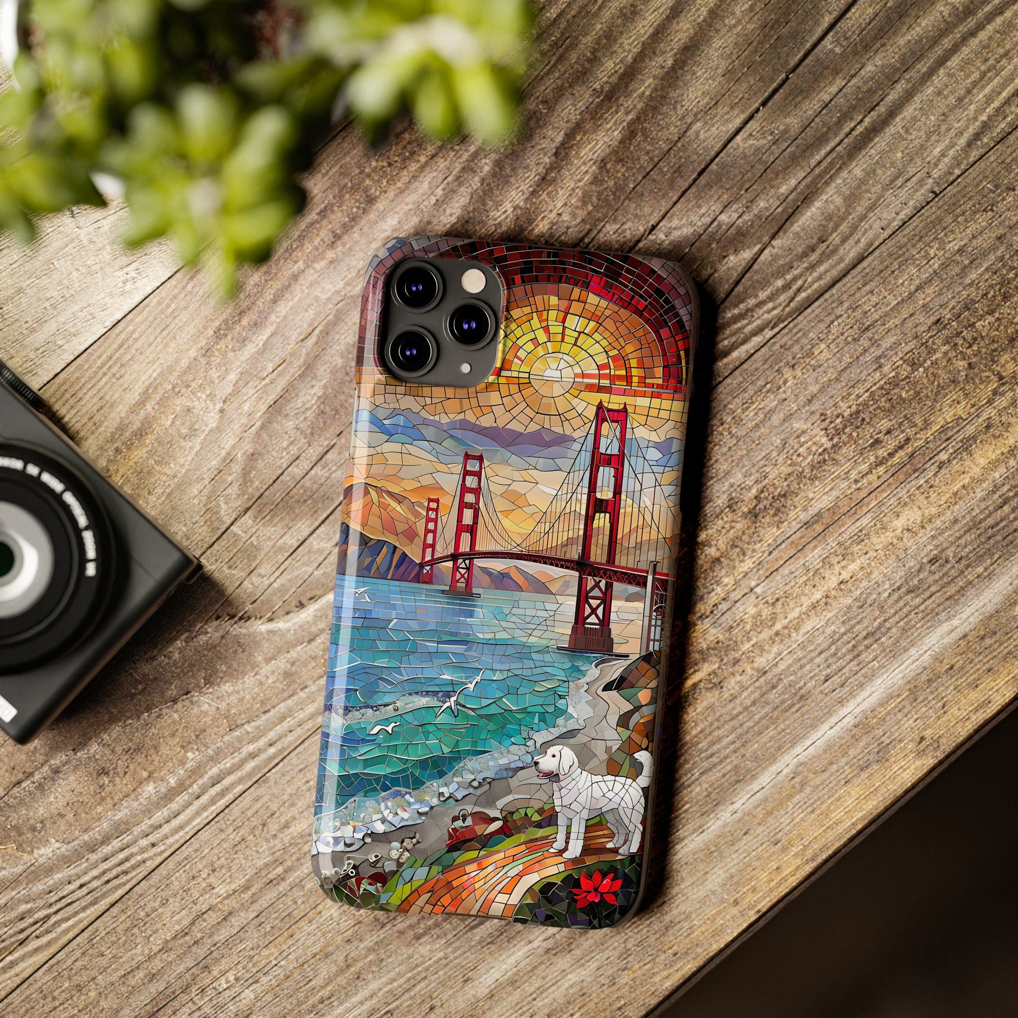 Mountain Landscape Slim Mobile Phone Cases, Phone Accessories, Doodle Dog Cell Phone Case