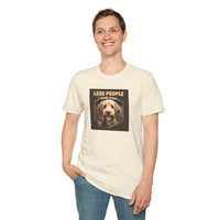 Unisex Dog Lover T-Shirt, Less People More Dogs, Pet Owner Gift, Casual Wear, Birthday Gift, Animal Lover Tee