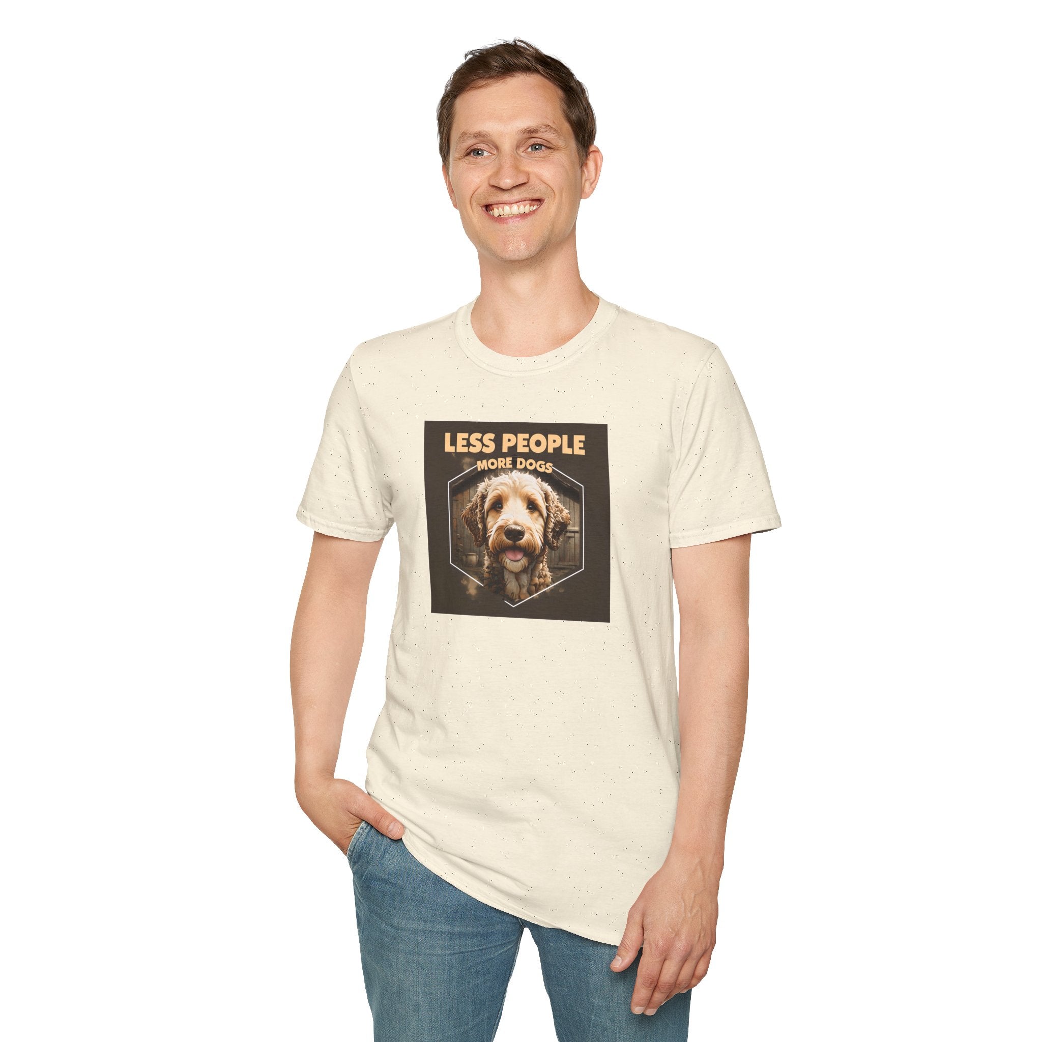 Unisex Dog Lover T-Shirt, Less People More Dogs, Pet Owner Gift, Casual Wear, Birthday Gift, Animal Lover Tee