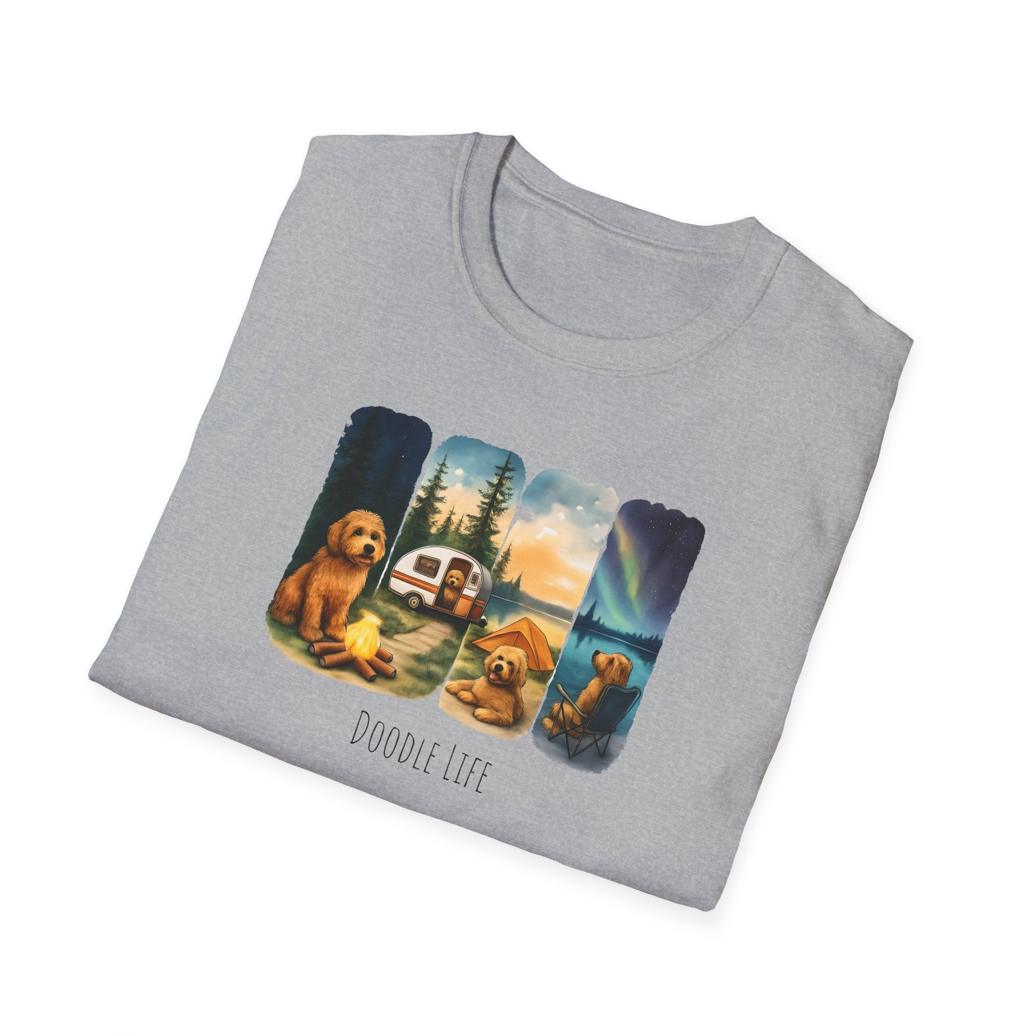Doodle Life. Travel Dog Lover T-Shirt, Cute Pet Camping Tee, Adventure Shirt, Gifts for Dog Owners, Doodle Travel T-Shirt