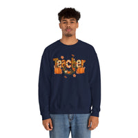 Festive Teacher Sweatshirt, Cozy Fall Apparel, Thanksgiving Gift, Pumpkin Sweater, Autumn Fashion, Teacher Appreciation