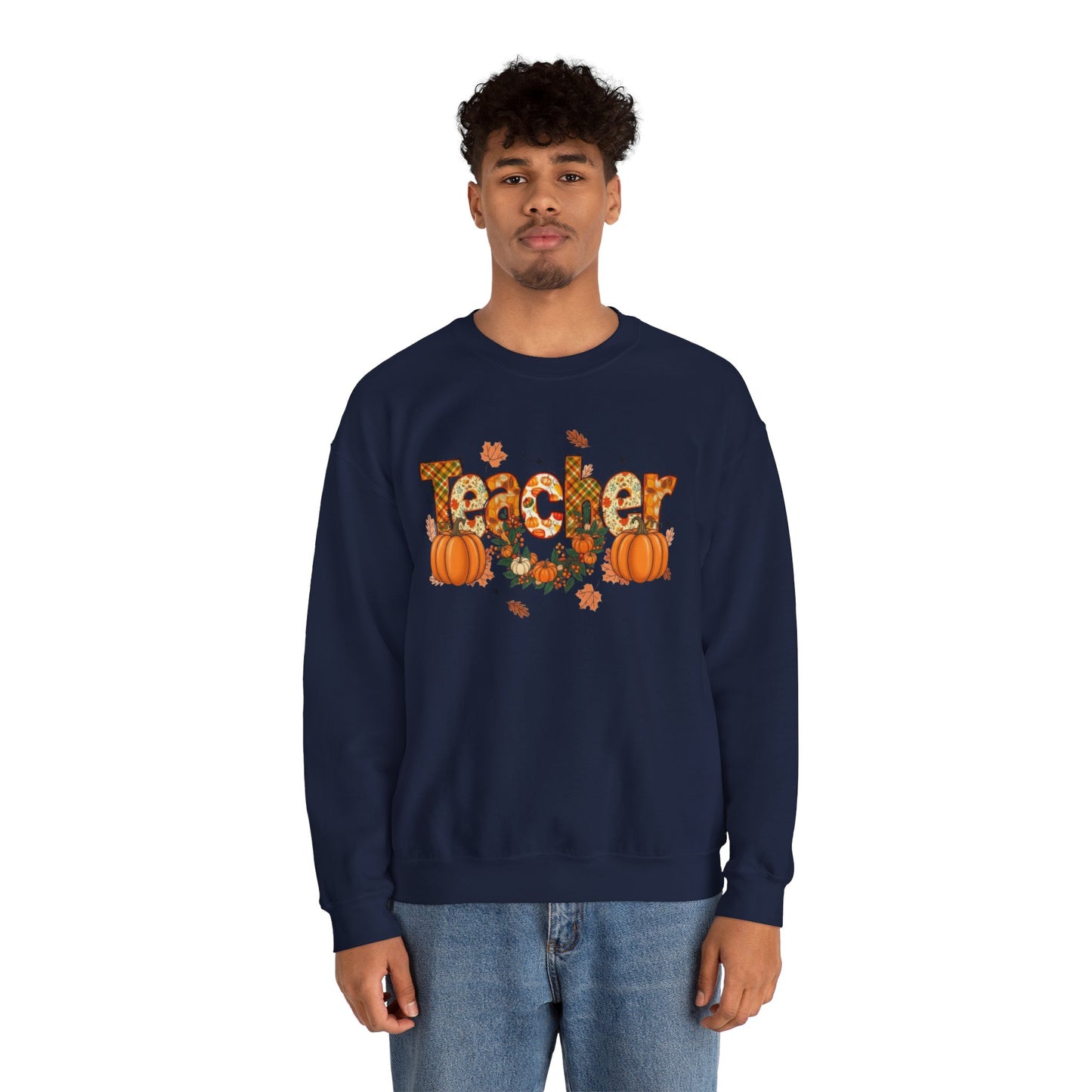 Festive Teacher Sweatshirt, Cozy Fall Apparel, Thanksgiving Gift, Pumpkin Sweater, Autumn Fashion, Teacher Appreciation