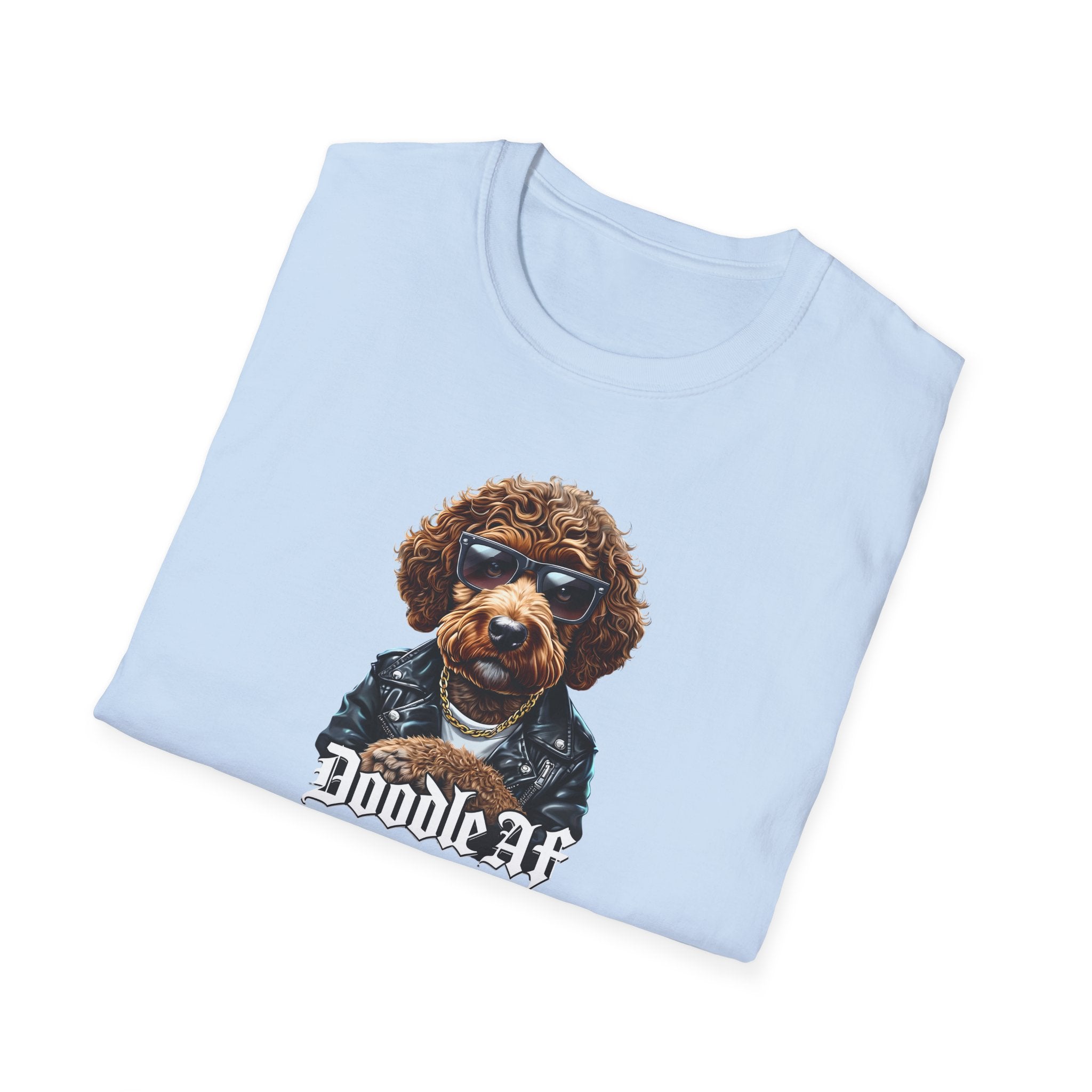 Doodle AF, Cool Doodle Dog Unisex T-Shirt, Pet Lover Gift, Dog Apparel, Dog Mom, Funny Animal Tee
