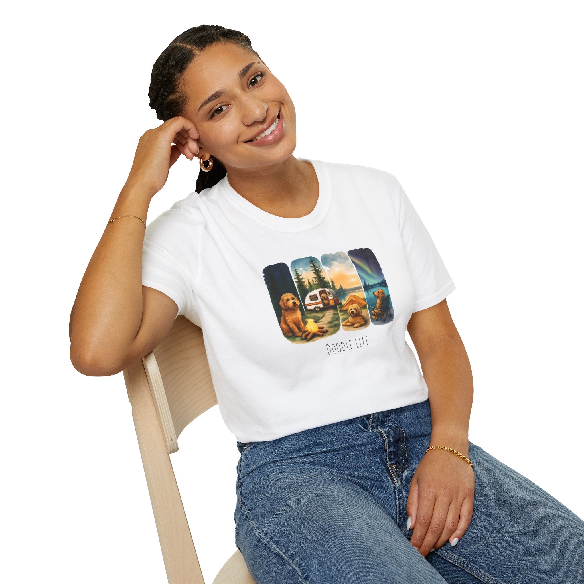 Doodle Life. Travel Dog Lover T-Shirt, Cute Pet Camping Tee, Adventure Shirt, Gifts for Dog Owners, Doodle Travel T-Shirt