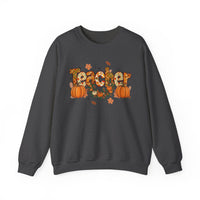 Festive Teacher Sweatshirt, Cozy Fall Apparel, Thanksgiving Gift, Pumpkin Sweater, Autumn Fashion, Teacher Appreciation