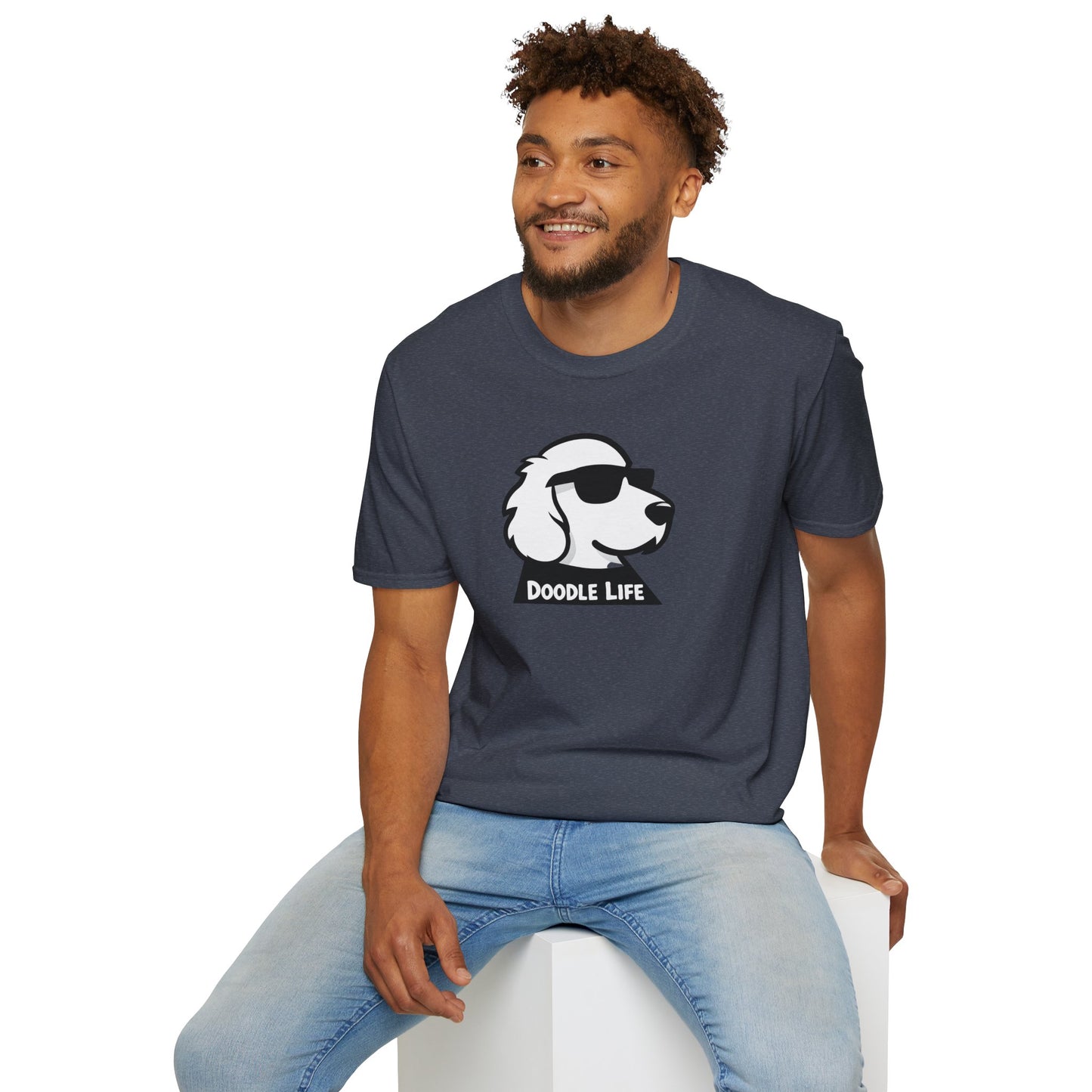 Doodle Life Unisex Softstyle T-Shirt, Dog Lover Gift, Pet Owner Apparel, Funny T-Shirt