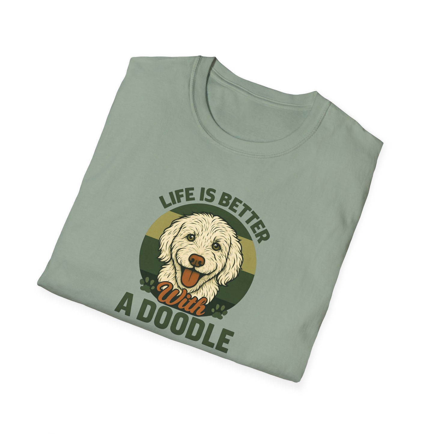 Life is Better with a Doodle, T-Shirt for Dog Lovers, Cute Pet Tee, Unisex Graphic Tee, Gift for Dog Parents, Animal Lovers Apparel