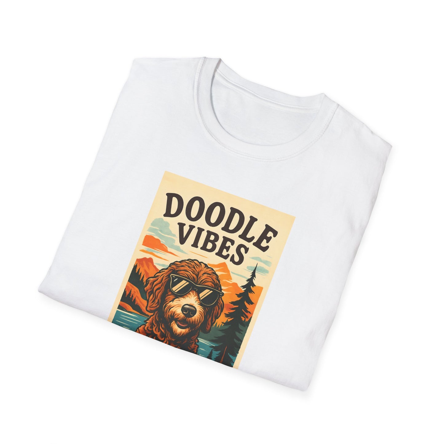 Doodle Vibes. Unisex T-Shirt, Funny Dog Tee, Gift for Pet Lovers, Casual Wear, Dog Enthusiast Shirt, Summer Fashion