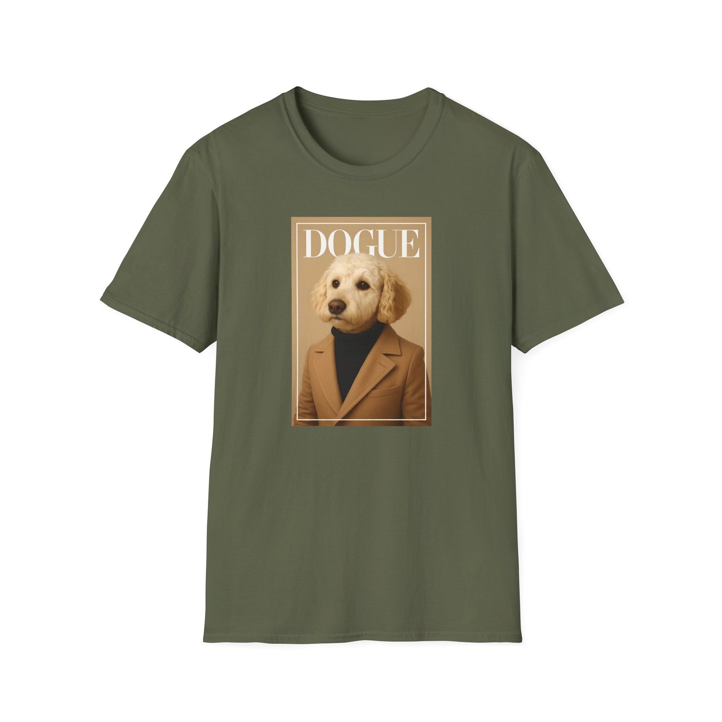 Dogue Magazine Cover. Themed Unisex T-Shirt - Fun Pet Lover Gift, Dog Mom Apparel