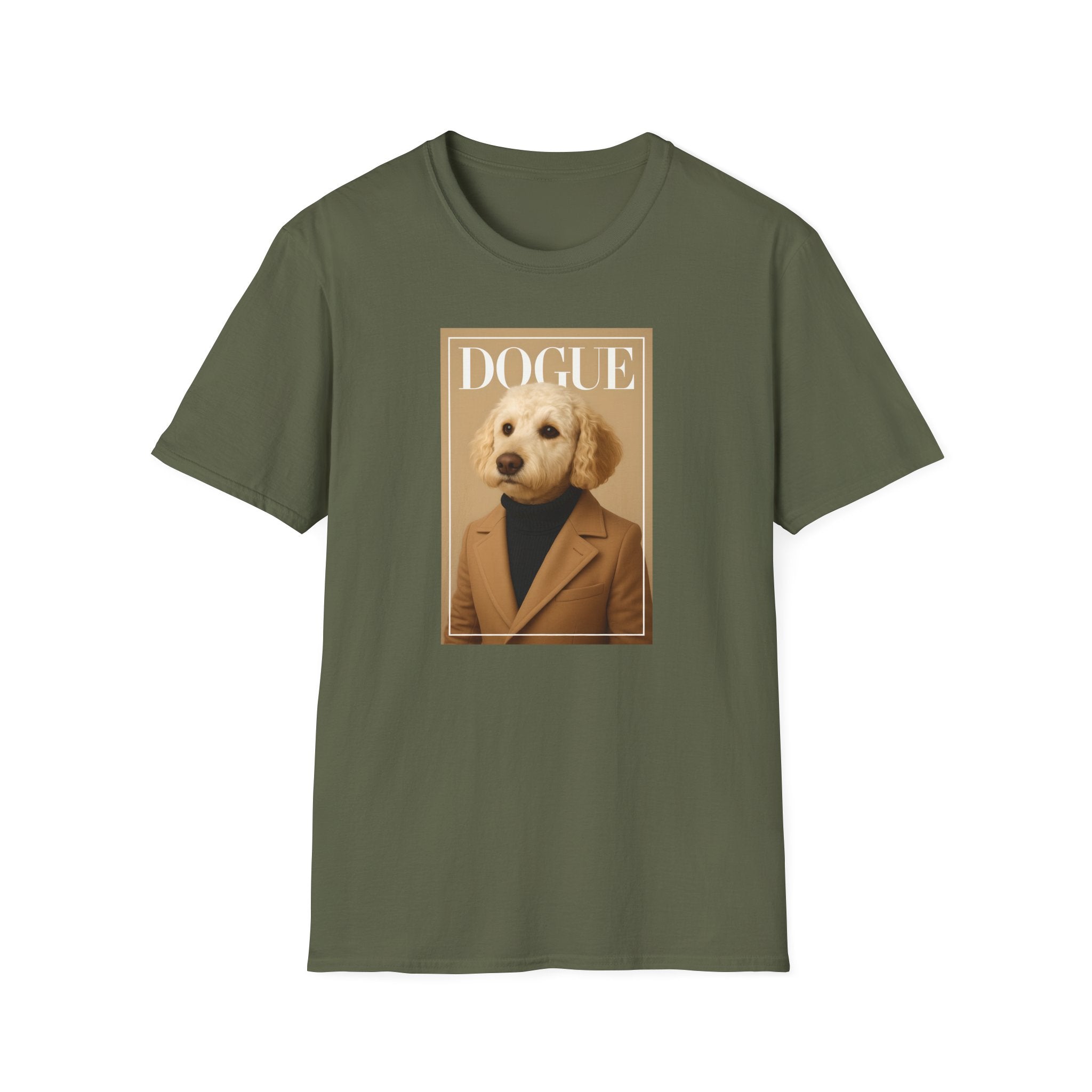 Dogue Magazine Cover. Themed Unisex T-Shirt - Fun Pet Lover Gift, Dog Mom Apparel