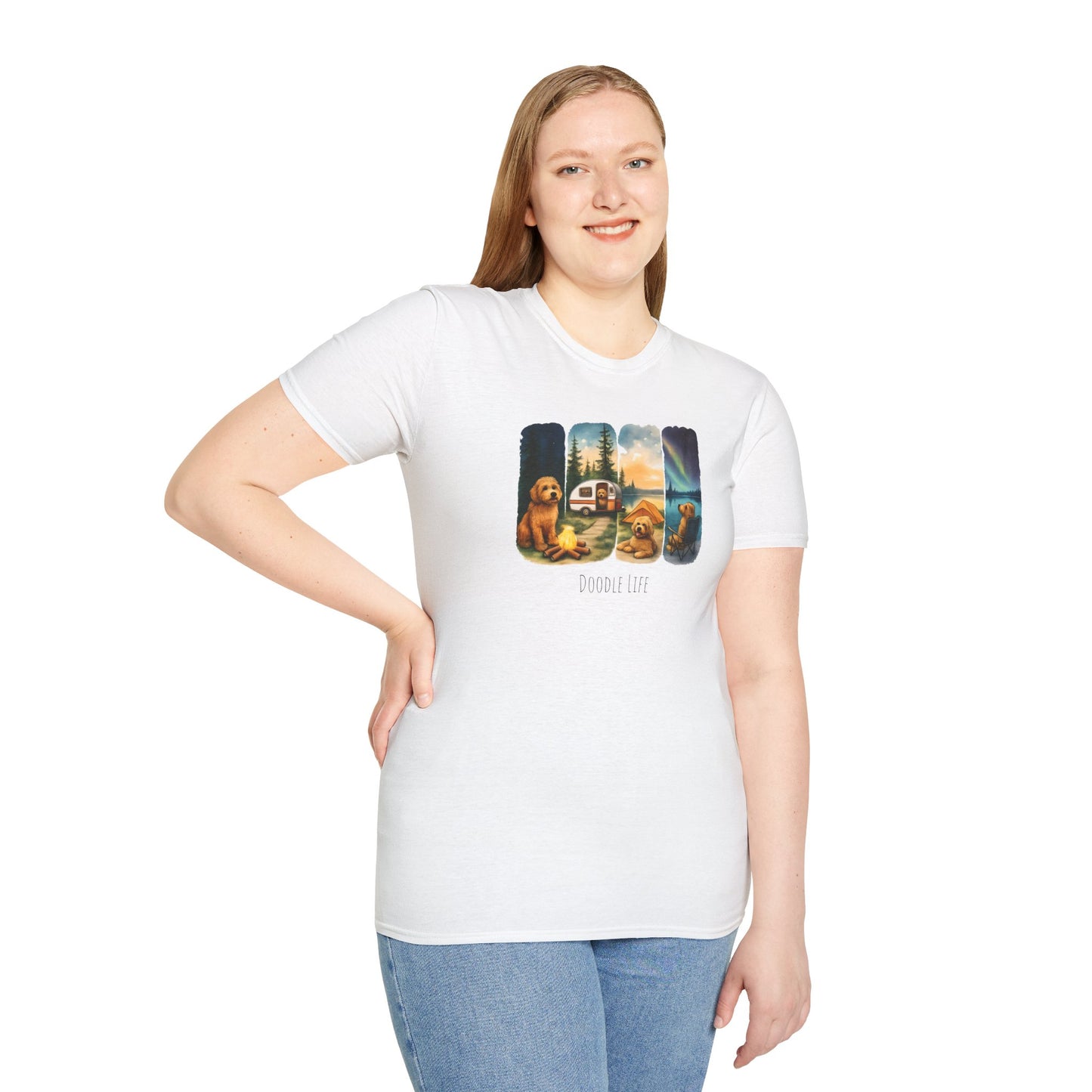 Doodle Life. Travel Dog Lover T-Shirt, Cute Pet Camping Tee, Adventure Shirt, Gifts for Dog Owners, Doodle Travel T-Shirt