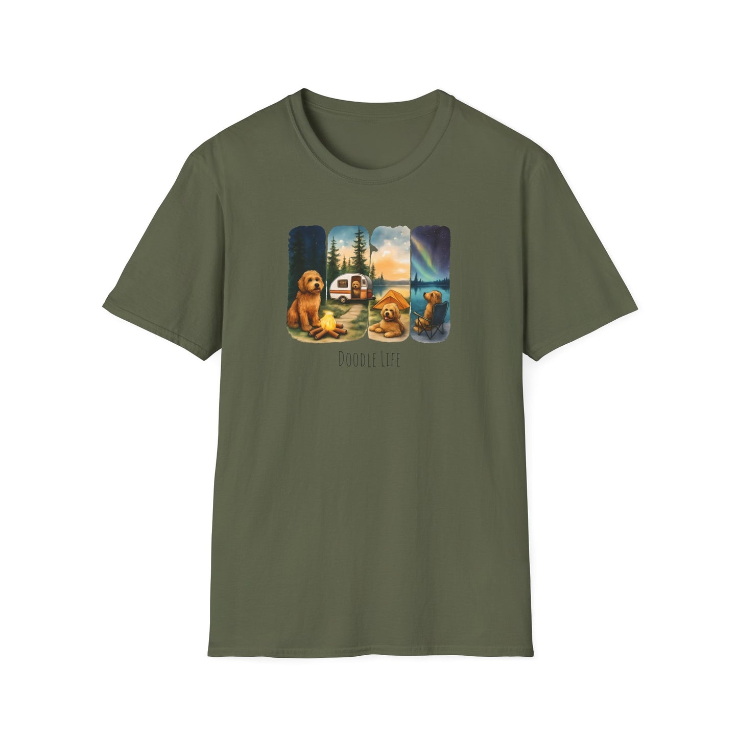 Doodle Life. Travel Dog Lover T-Shirt, Cute Pet Camping Tee, Adventure Shirt, Gifts for Dog Owners, Doodle Travel T-Shirt
