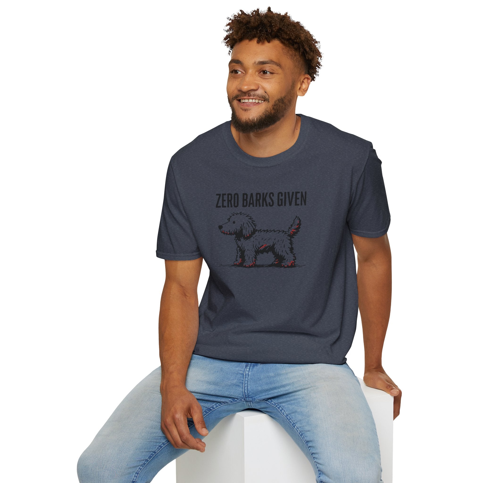 Funny Dog Lover T-Shirt: Zero Barks Given, Pet Owner Gift, Casual Wear, Animal Lover Top, Gift for Dog Moms