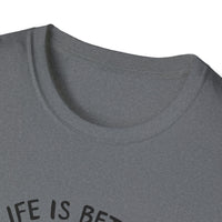 Unisex Softstyle T-Shirt, Life is Better with a Doodle, Funny Dog Shirt, Goldendoodle Tee