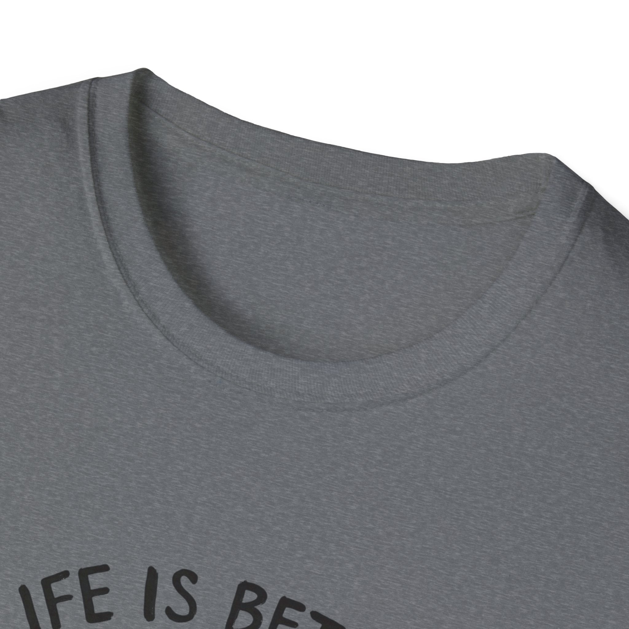 Unisex Softstyle T-Shirt, Life is Better with a Doodle, Funny Dog Shirt, Goldendoodle Tee