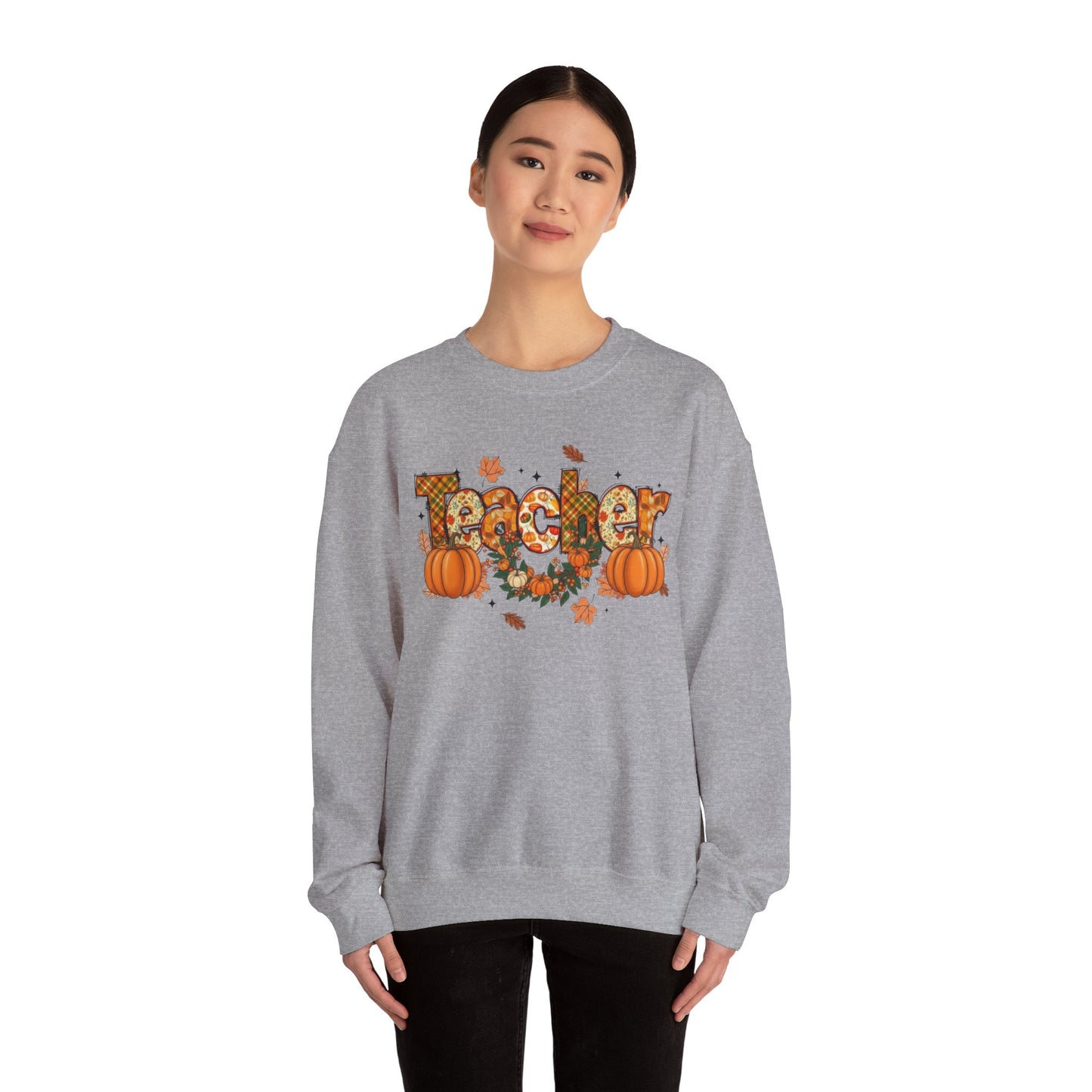 Festive Teacher Sweatshirt, Cozy Fall Apparel, Thanksgiving Gift, Pumpkin Sweater, Autumn Fashion, Teacher Appreciation