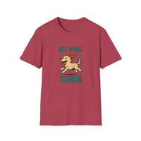Sit. Stay. Zoom Green and Tan Design. Unisex Softstyle T-Shirt