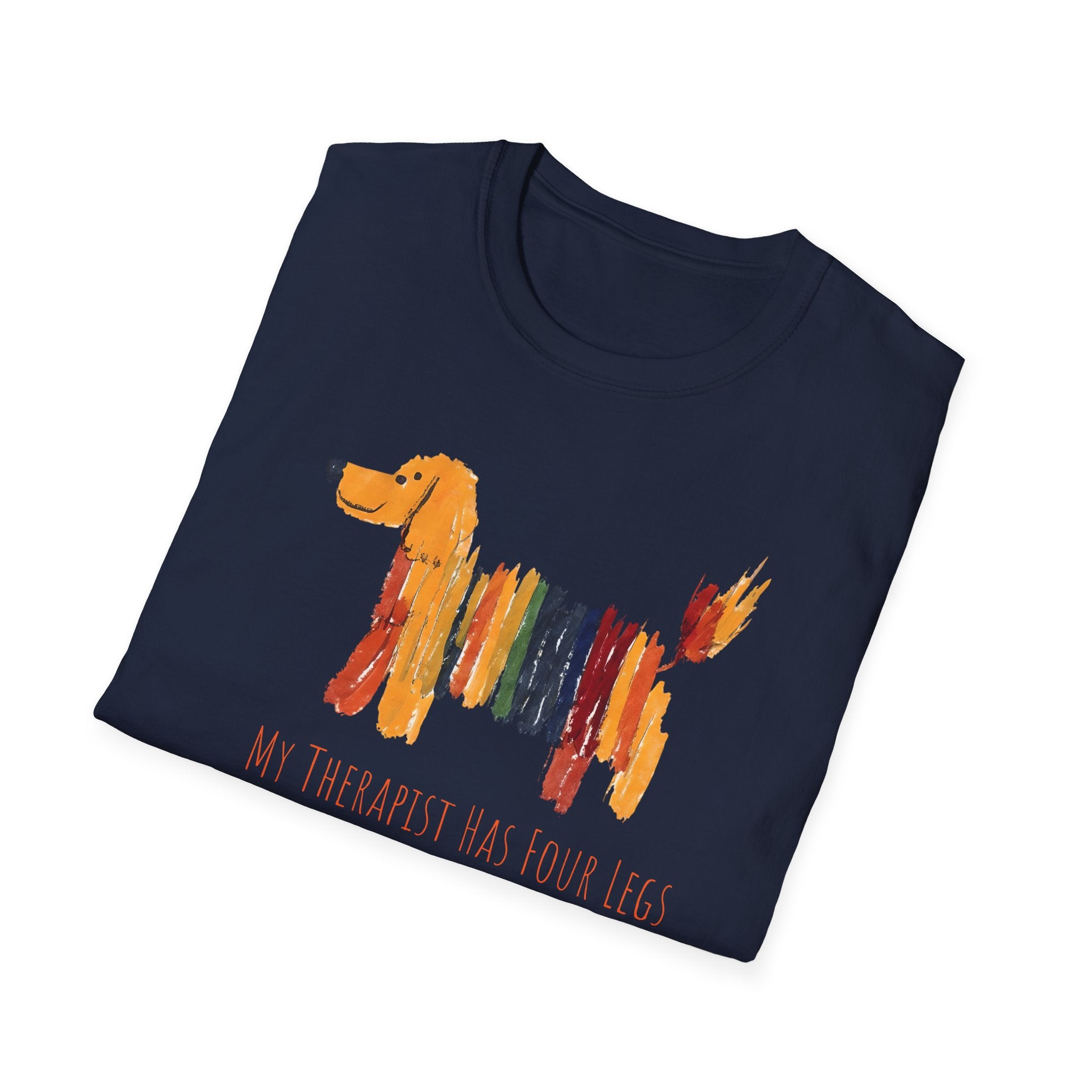 My Therapist Has Four Legs, Dog Therapy Unisex T-Shirt, Gift for Dog Lovers, Pet Therapy Tee, Animal Lover Apparel, Cute Dog Shirt