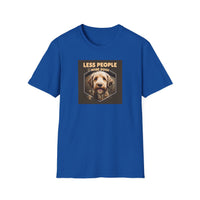 Unisex Dog Lover T-Shirt, Less People More Dogs, Pet Owner Gift, Casual Wear, Birthday Gift, Animal Lover Tee