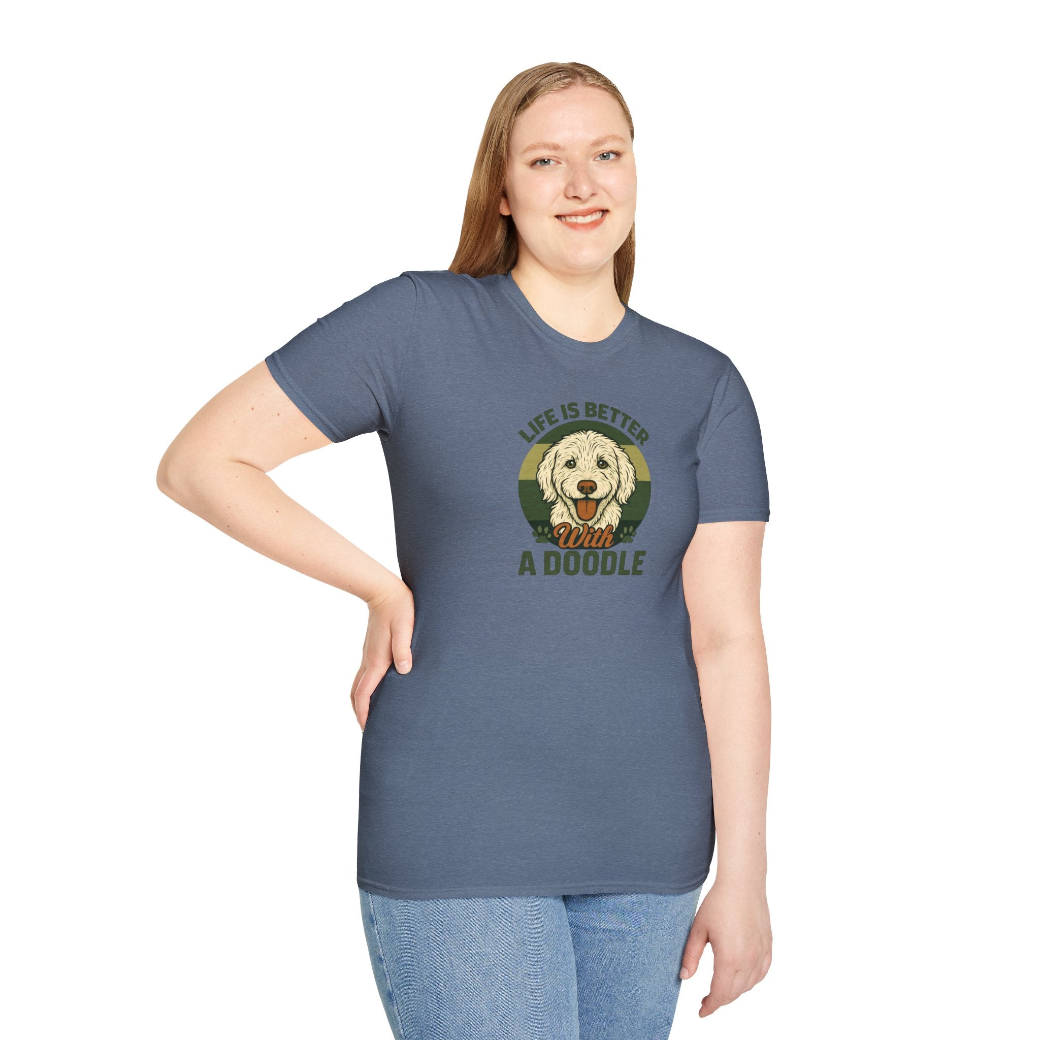 Life is Better with a Doodle, T-Shirt for Dog Lovers, Cute Pet Tee, Unisex Graphic Tee, Gift for Dog Parents, Animal Lovers Apparel