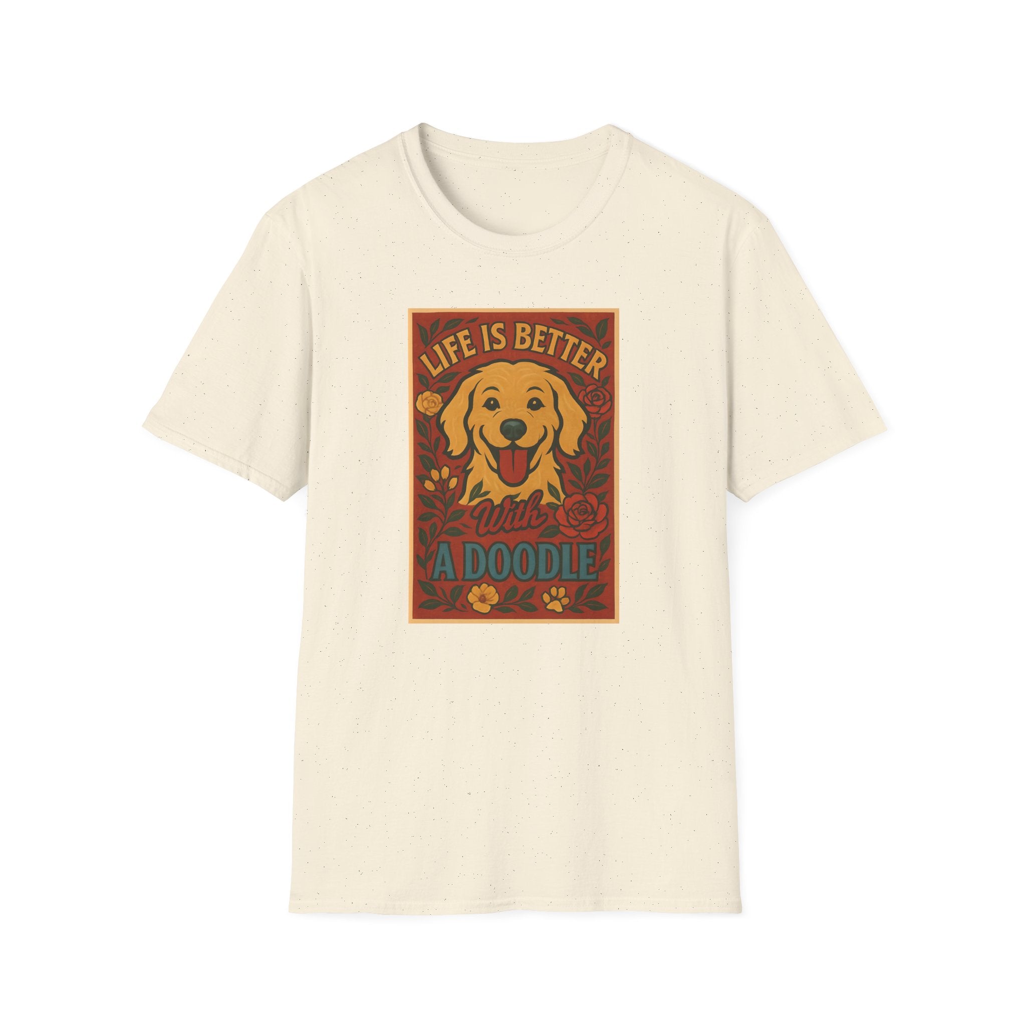 Doodle Pet T-Shirt - Life is Better with a Doodle Design, Cute Pet Shirts and Apparel, Gifts for Mom