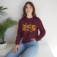 Festive Teacher Sweatshirt, Cozy Fall Apparel, Thanksgiving Gift, Pumpkin Sweater, Autumn Fashion, Teacher Appreciation