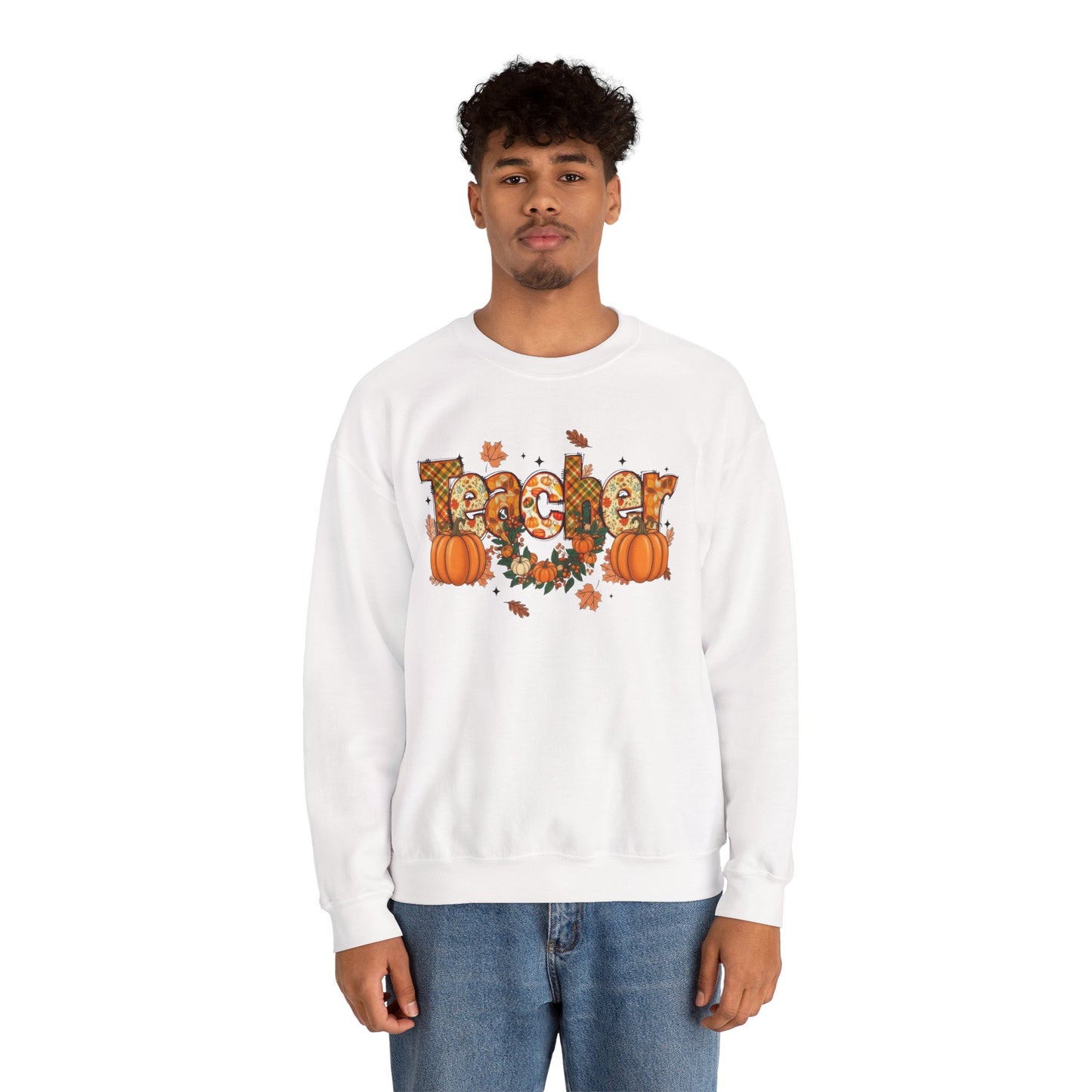 Festive Teacher Sweatshirt, Cozy Fall Apparel, Thanksgiving Gift, Pumpkin Sweater, Autumn Fashion, Teacher Appreciation